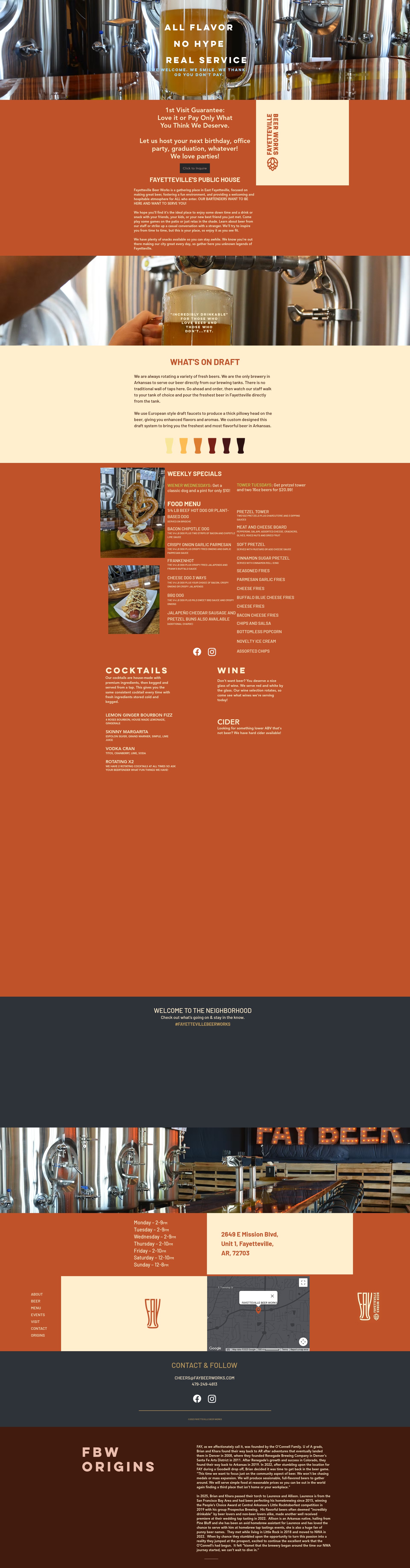 Screenshot of fayettevillebeerworks.com