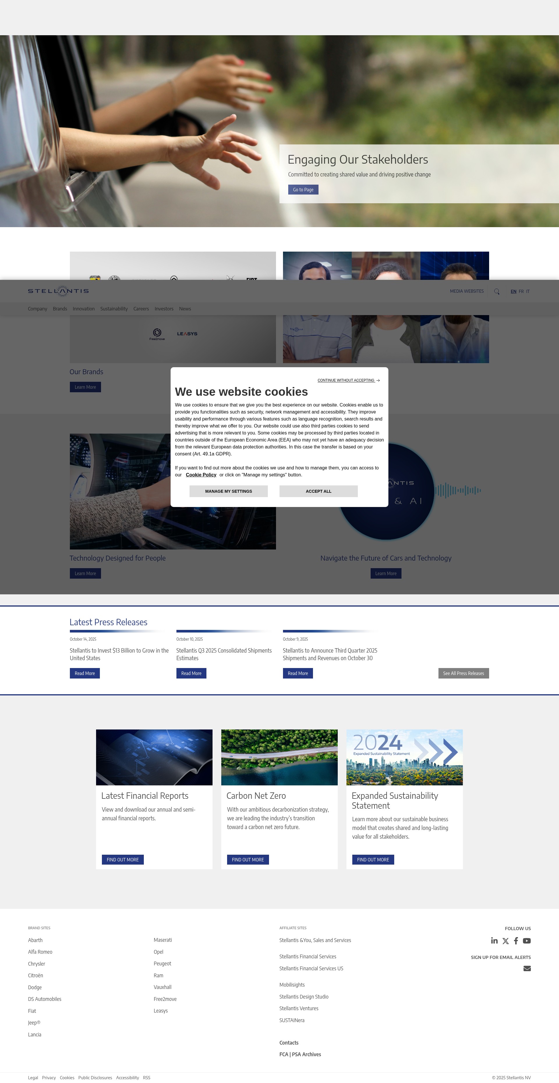 Screenshot of fcagroup.com