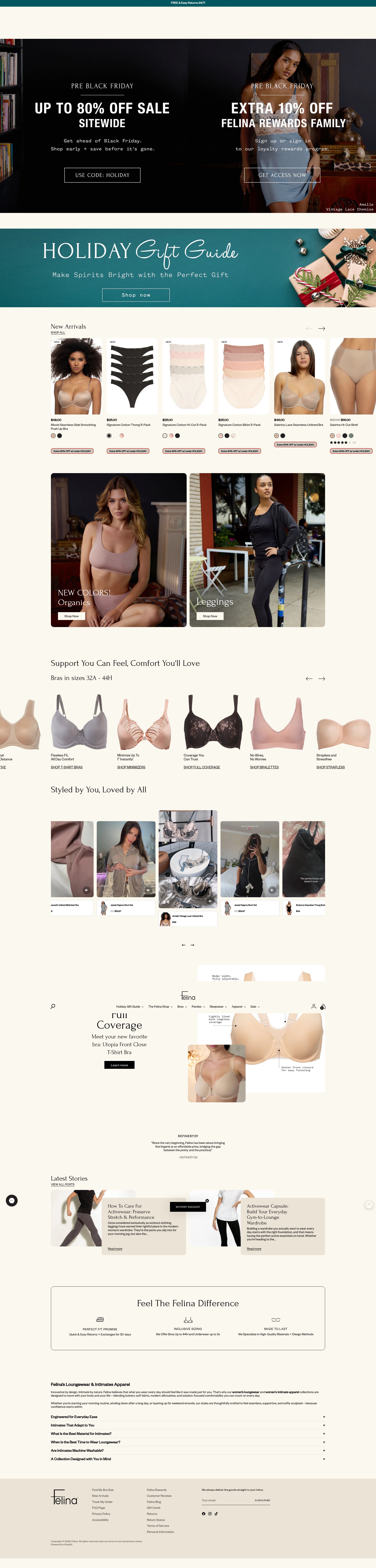 Screenshot of felina.com