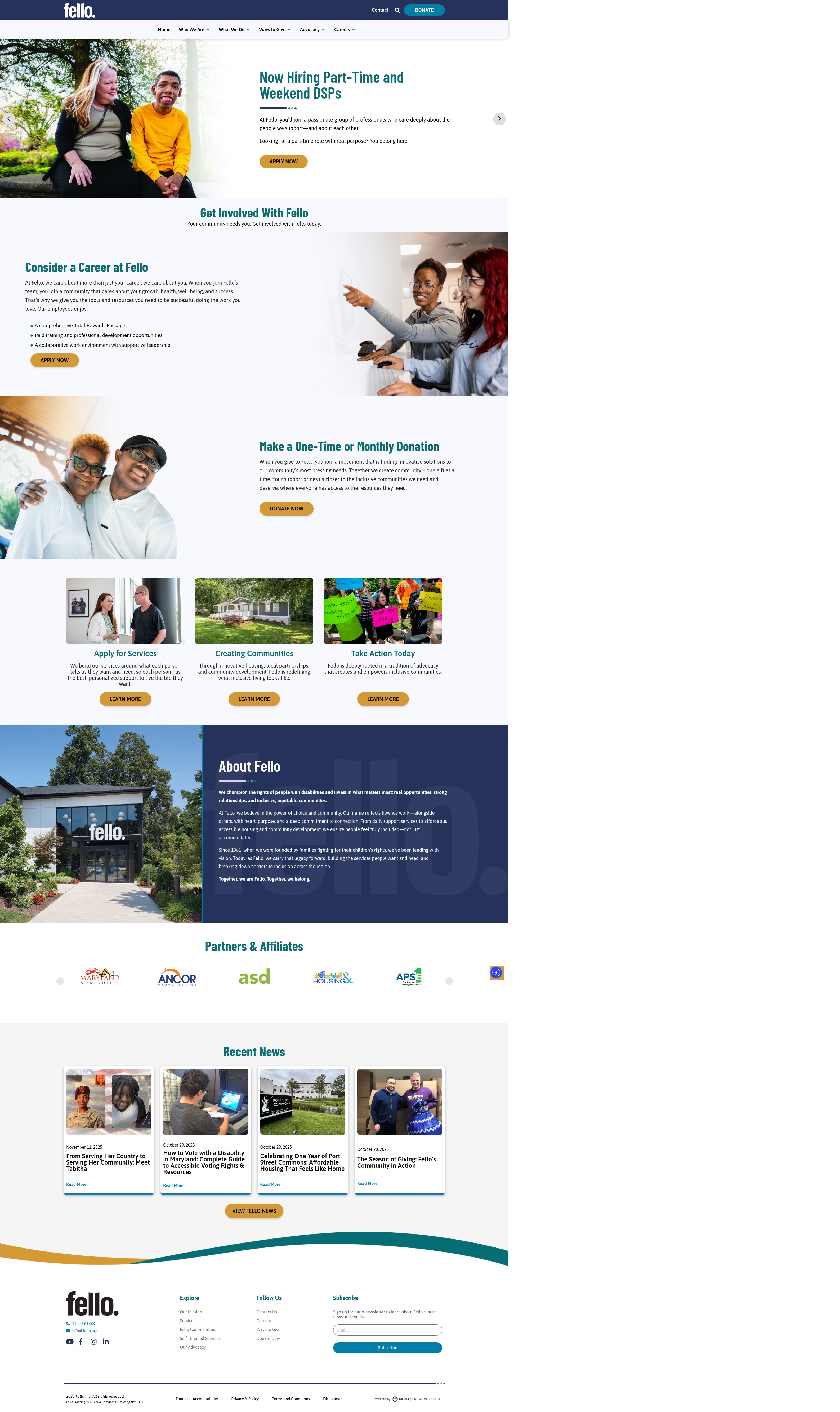 Screenshot of fello.org