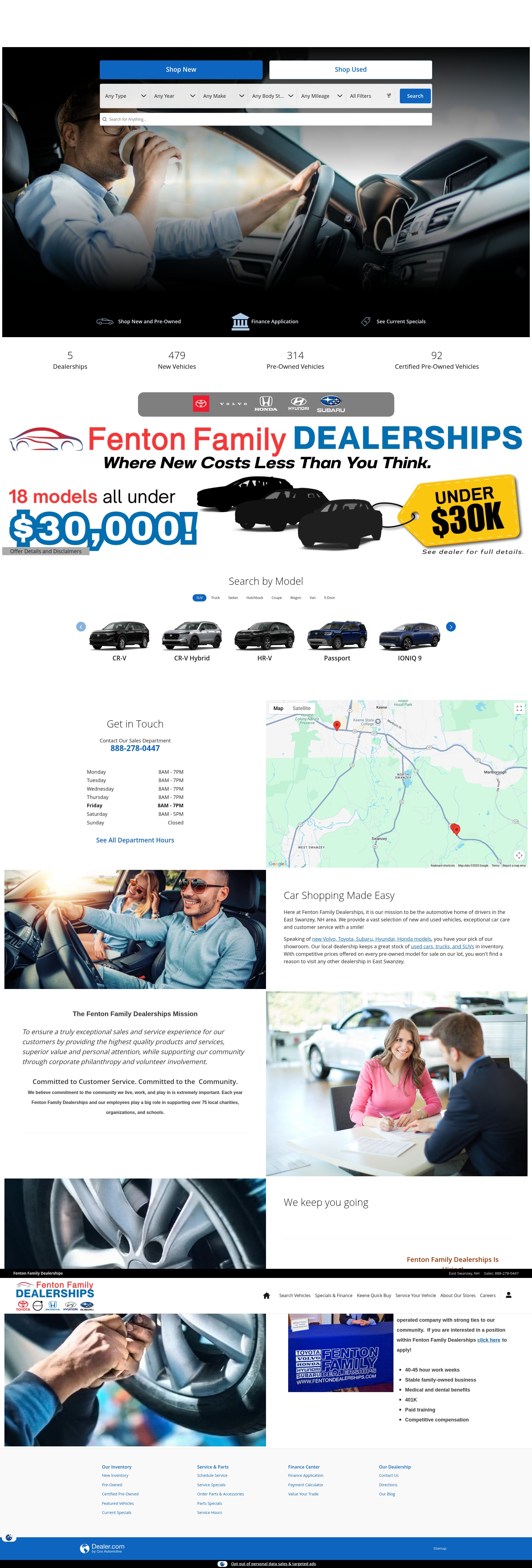 Screenshot of fentondealerships.com
