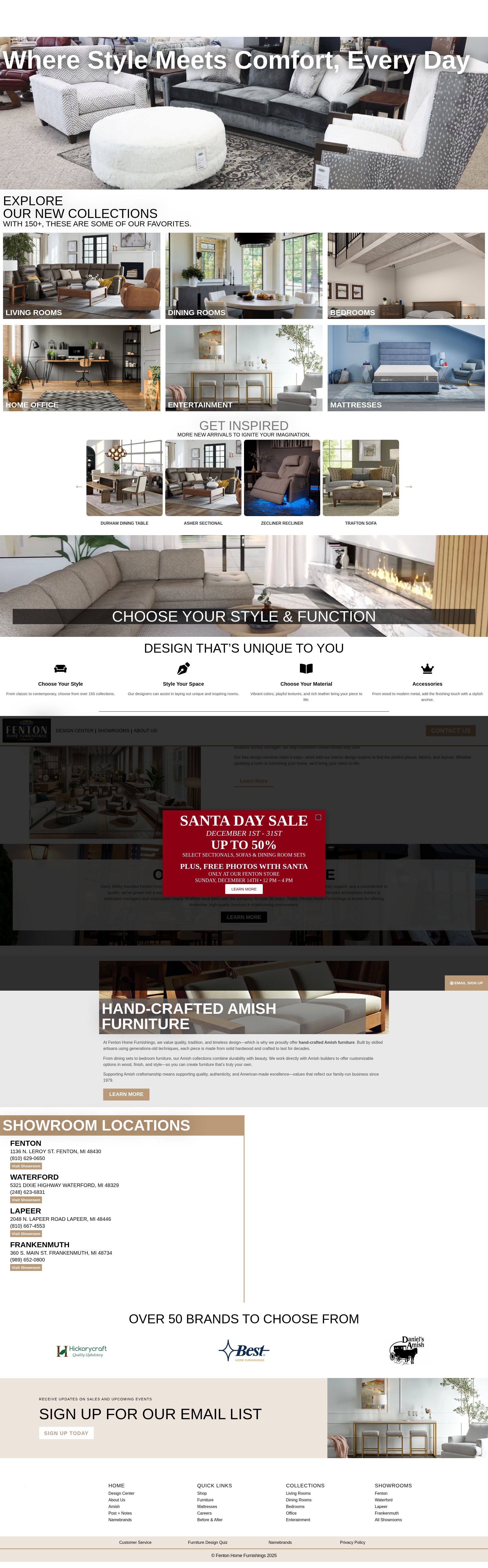 Screenshot of fentonhomefurnishings.com