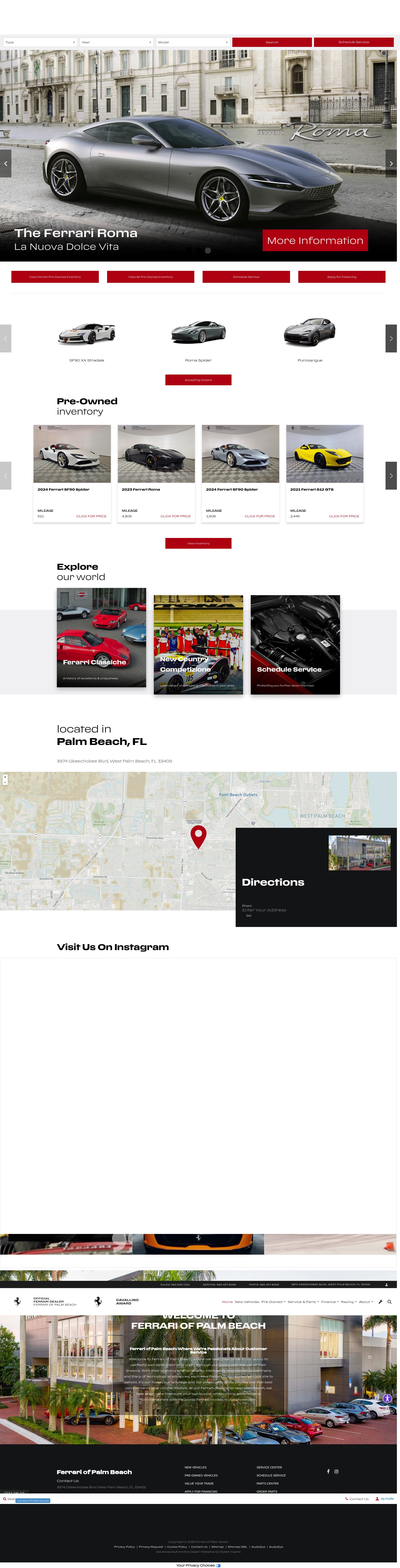 Screenshot of ferrariofpalmbeach.com