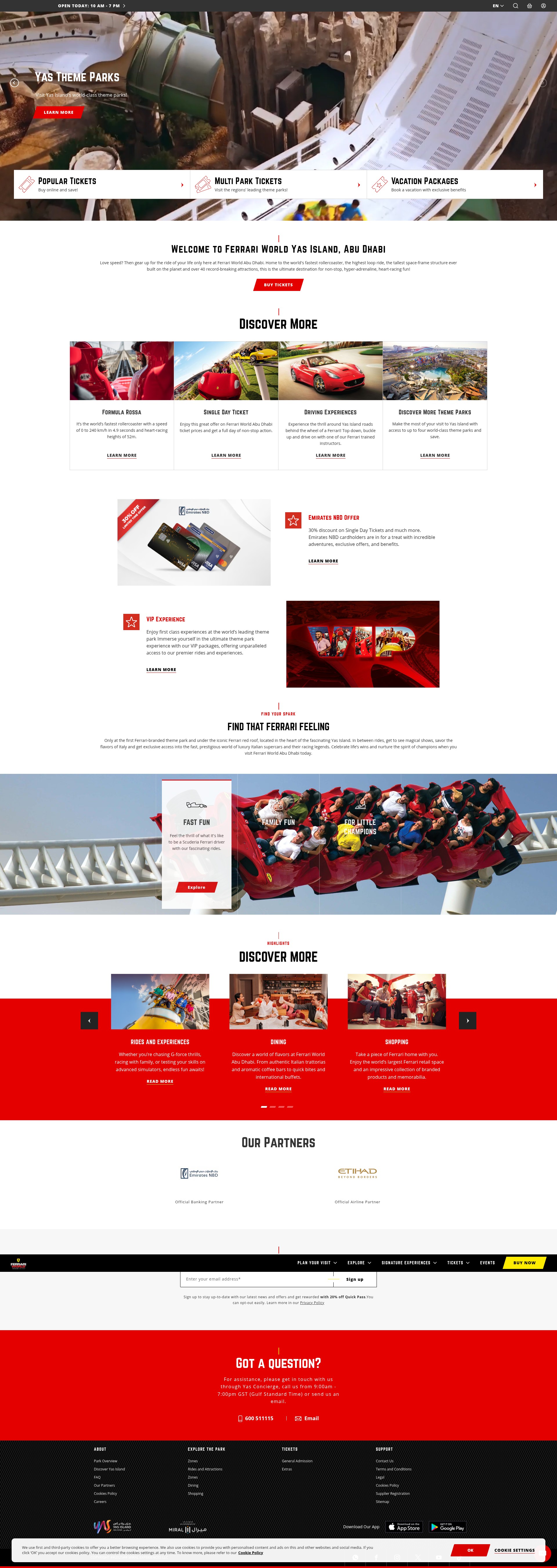Screenshot of ferrariworldabudhabi.com