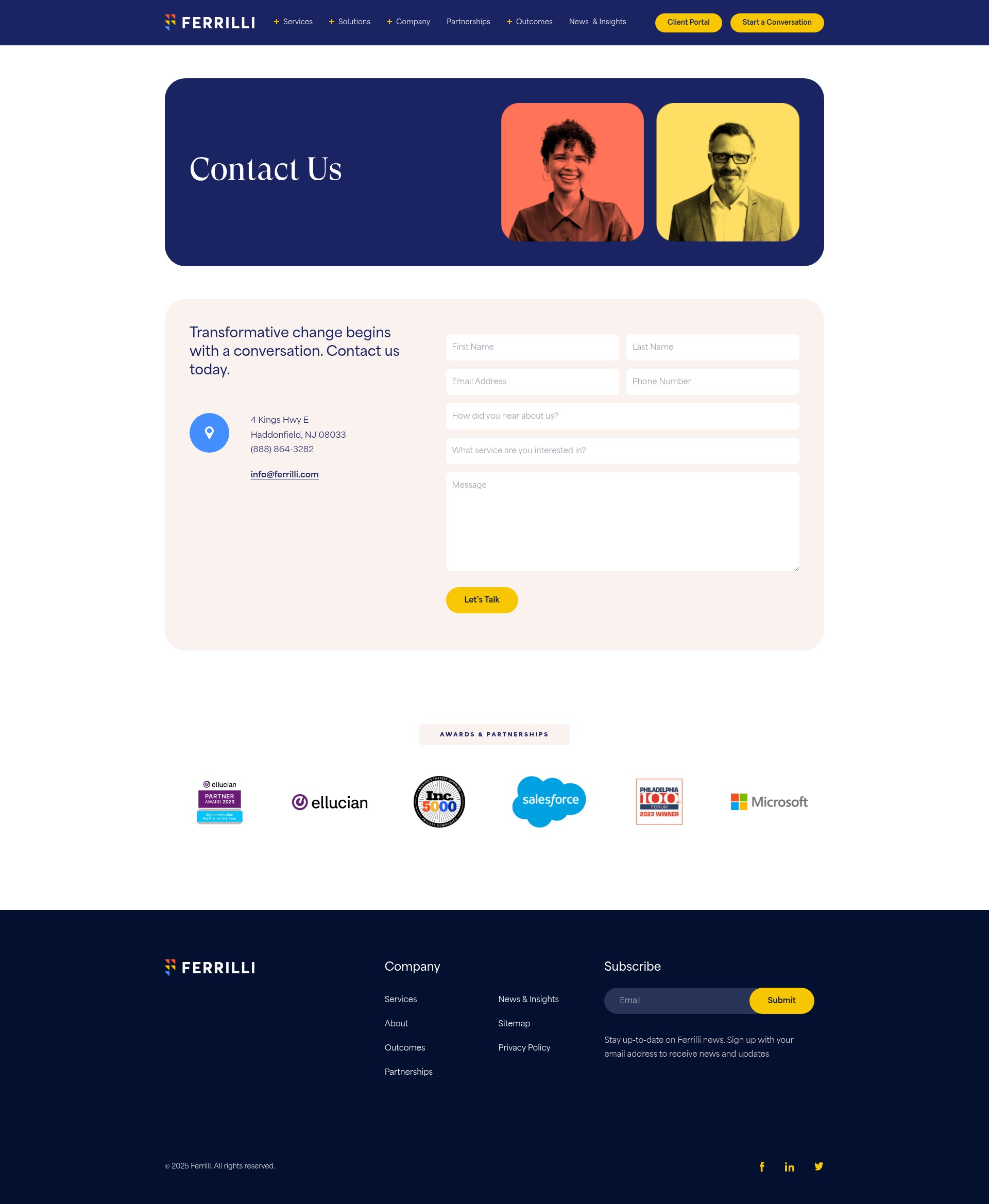 Screenshot of ferrilli.com