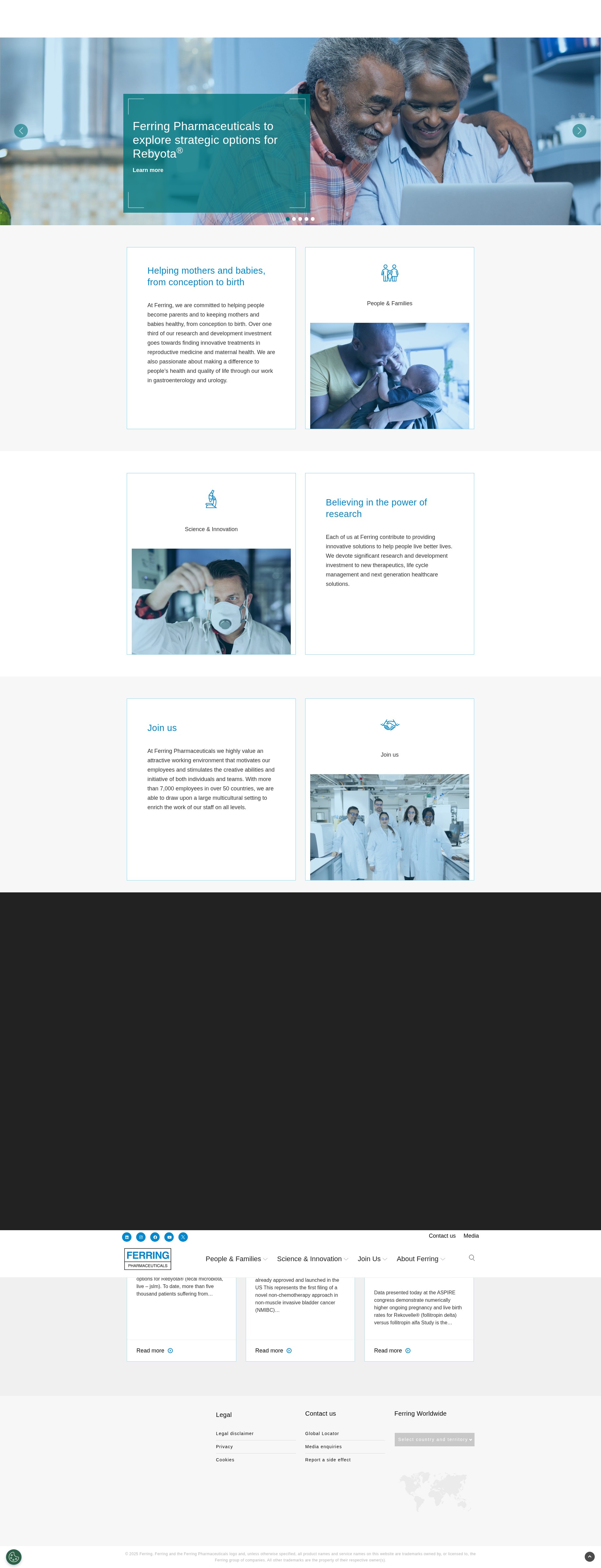 Screenshot of ferring.com