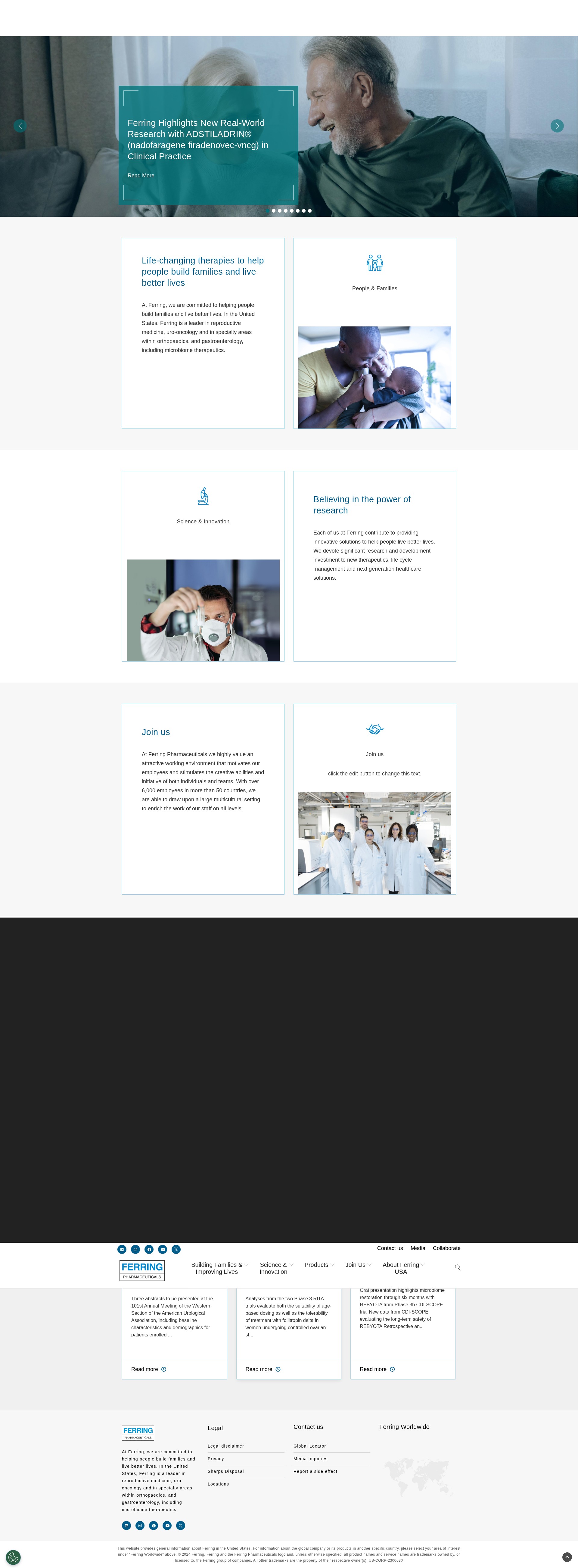 Screenshot of ferringusa.com
