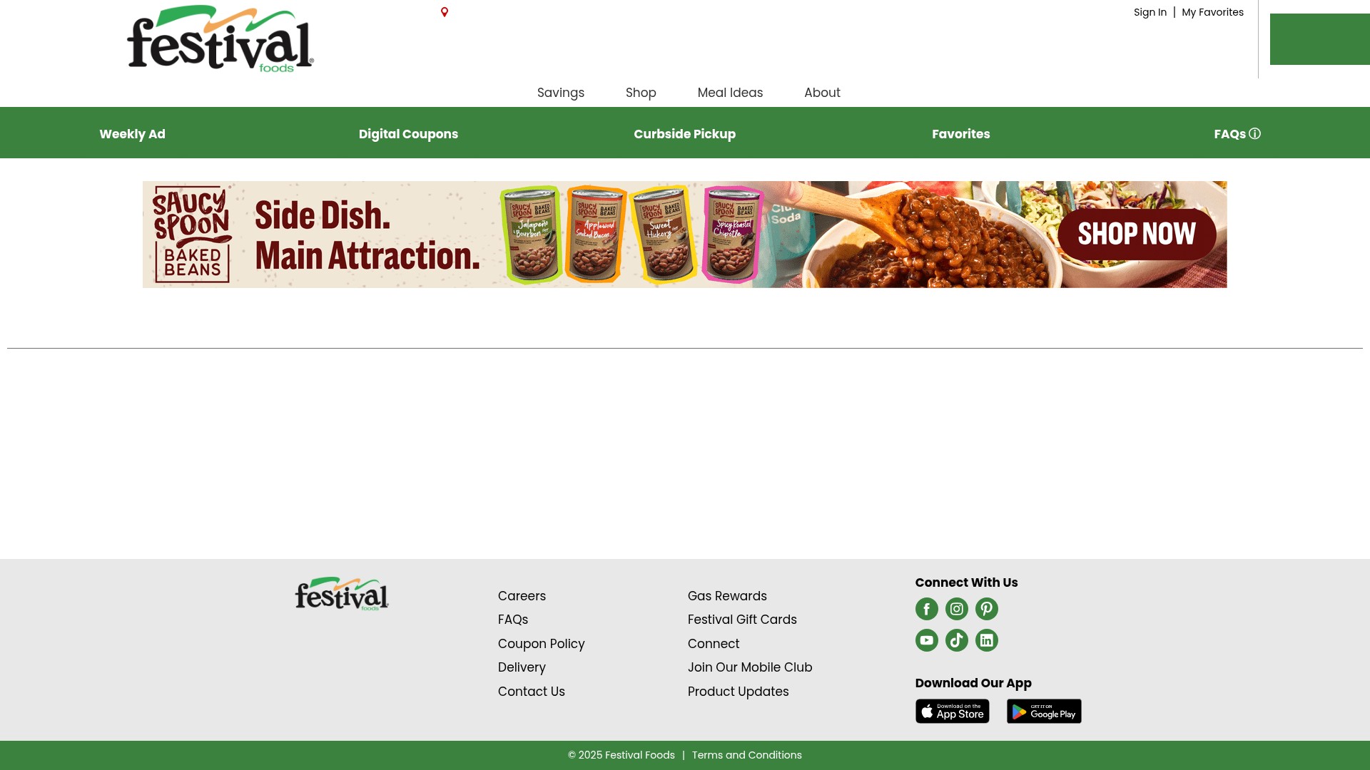 Screenshot of festfoods.com