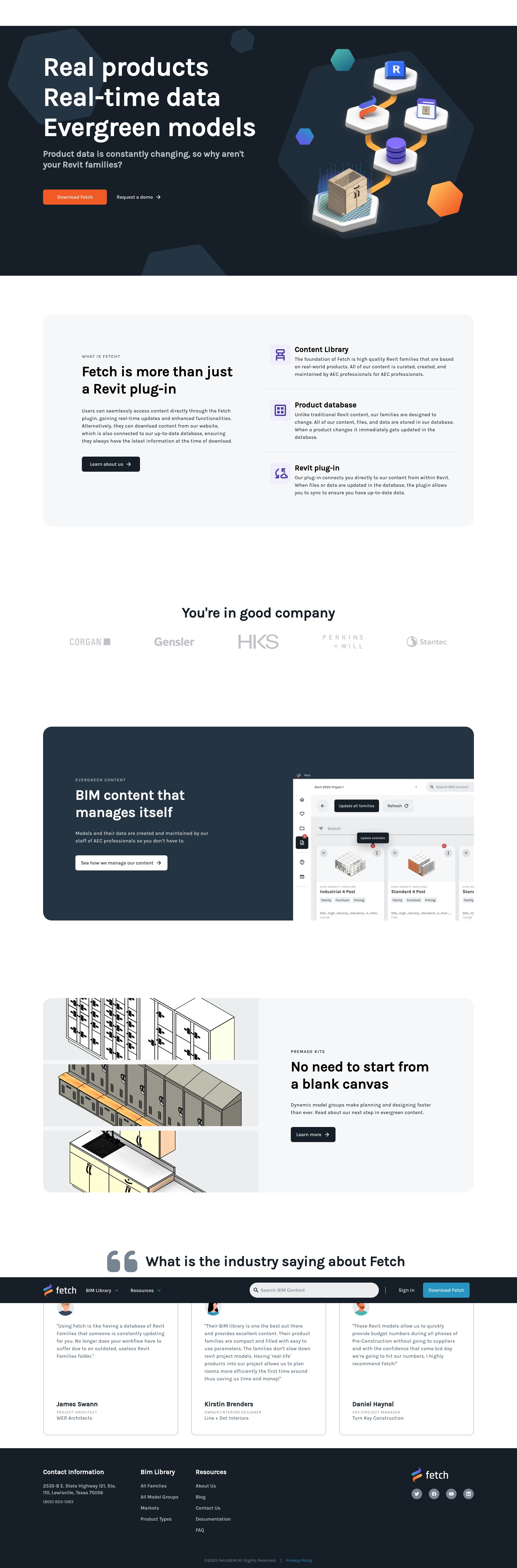 Screenshot of fetchbim.com