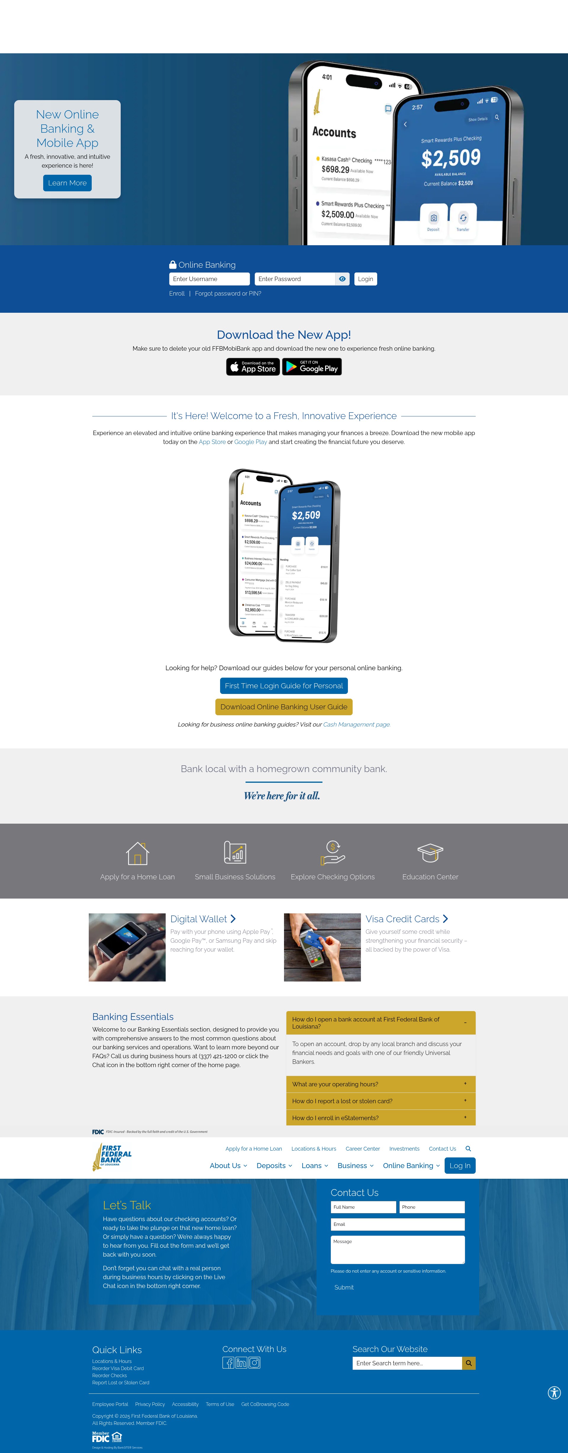 Screenshot of ffbla.bank