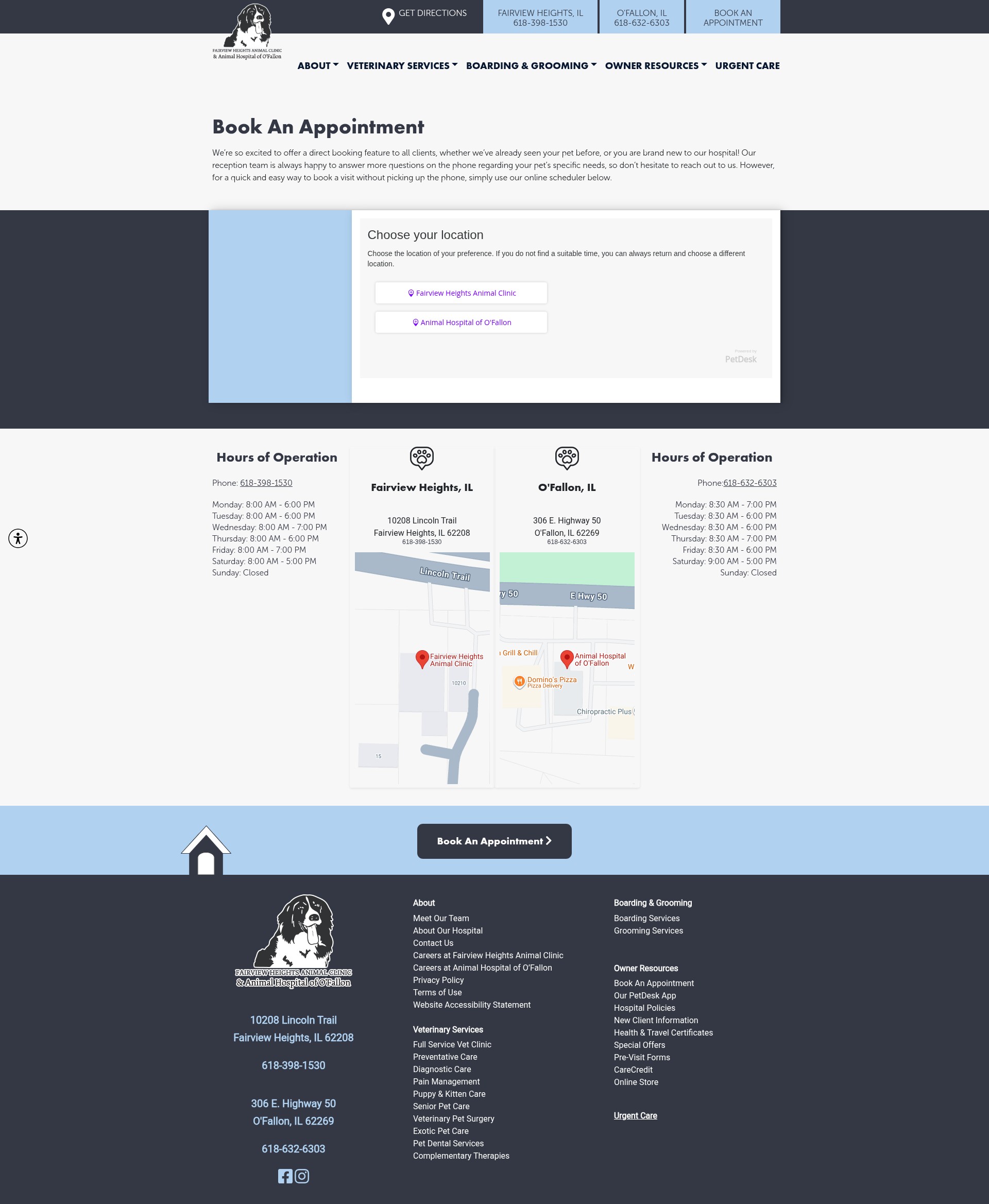 Screenshot of fhacdvm.com