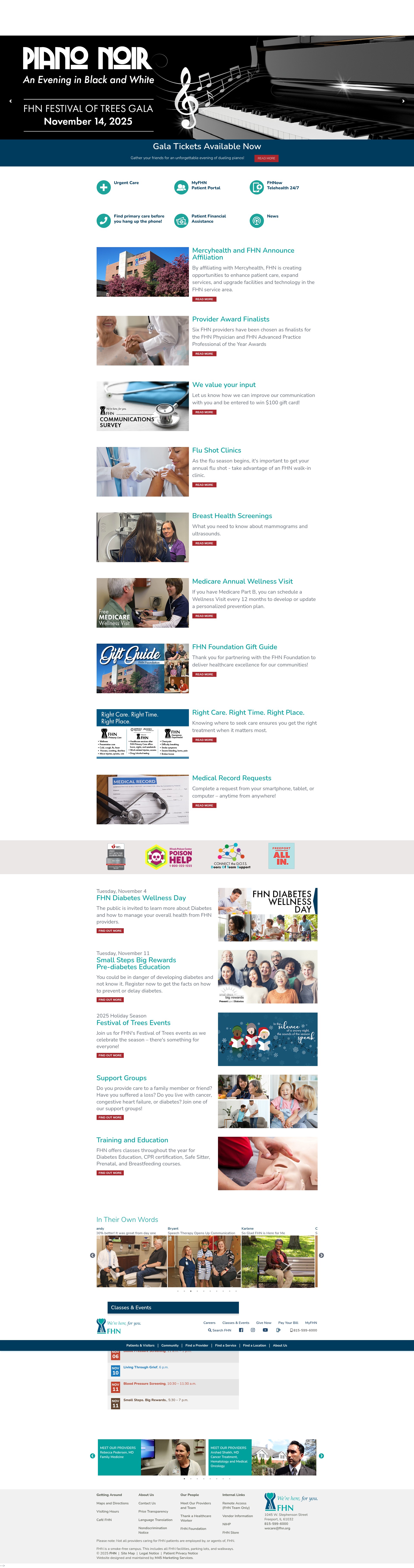 Screenshot of fhn.org