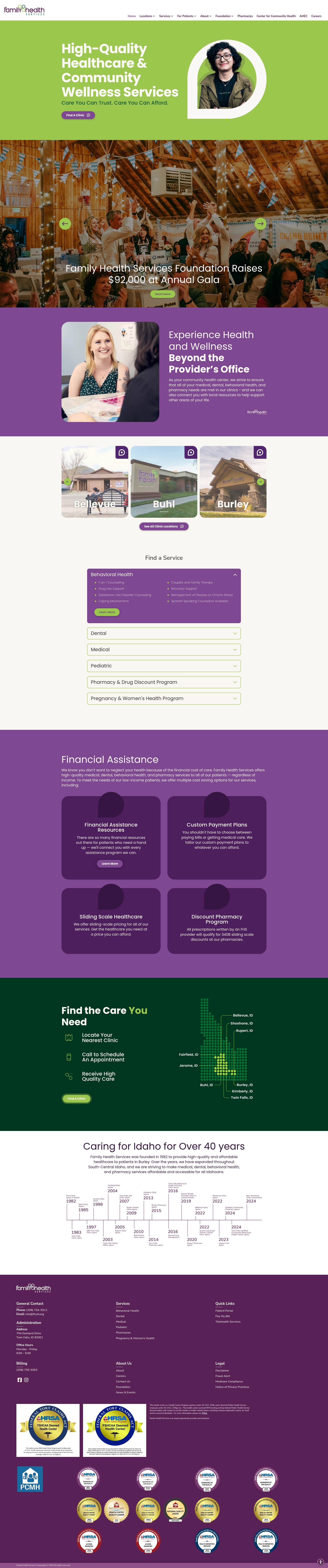 Screenshot of fhsid.org
