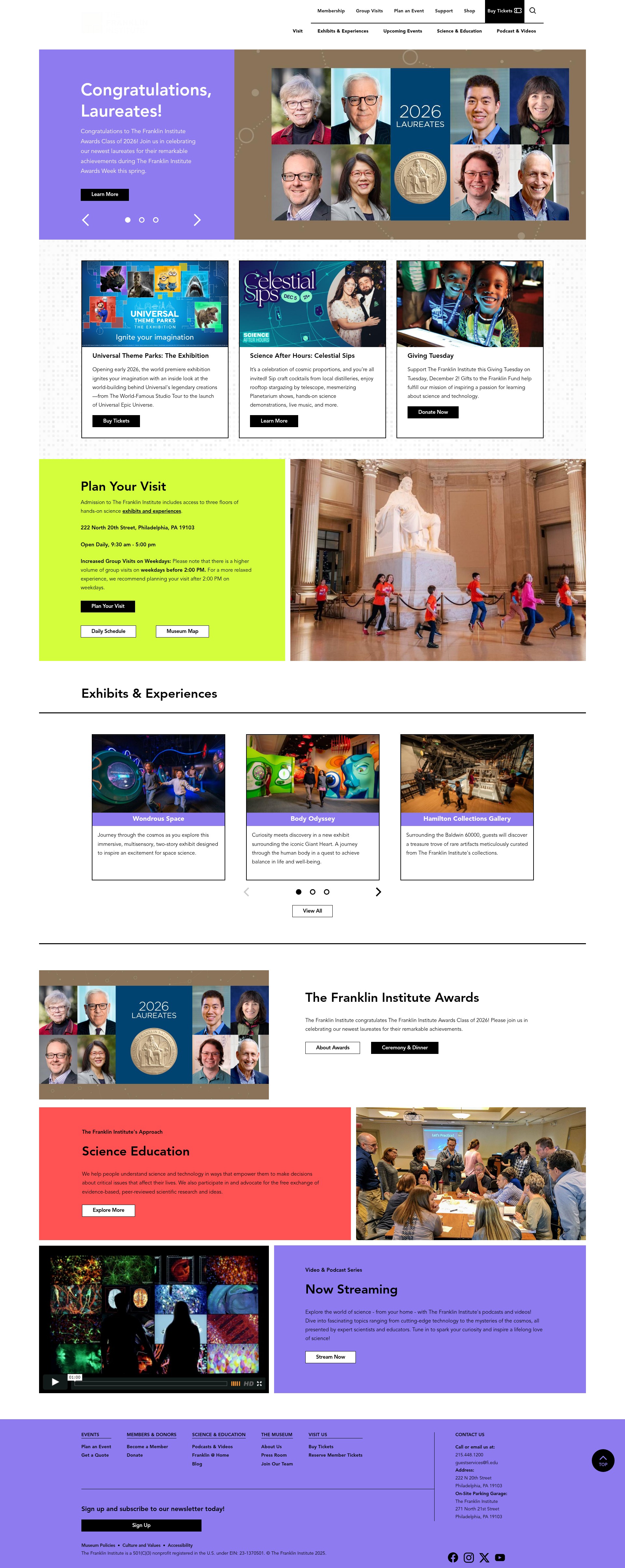 Screenshot of fi.edu