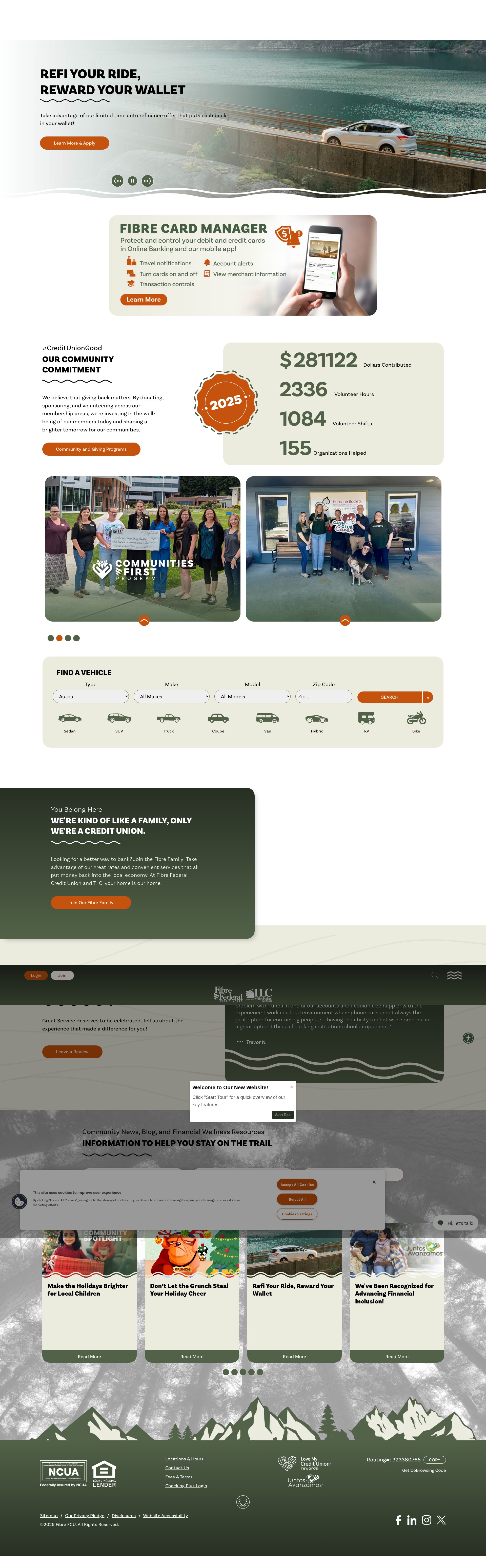 Screenshot of fibrecu.com