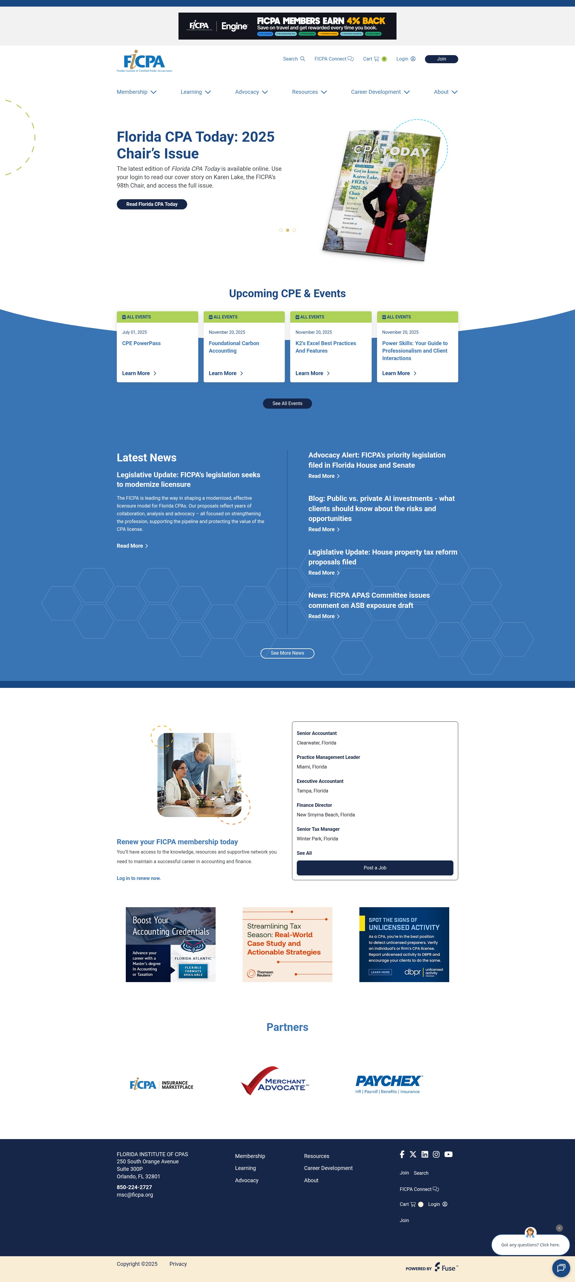 Screenshot of ficpa.org