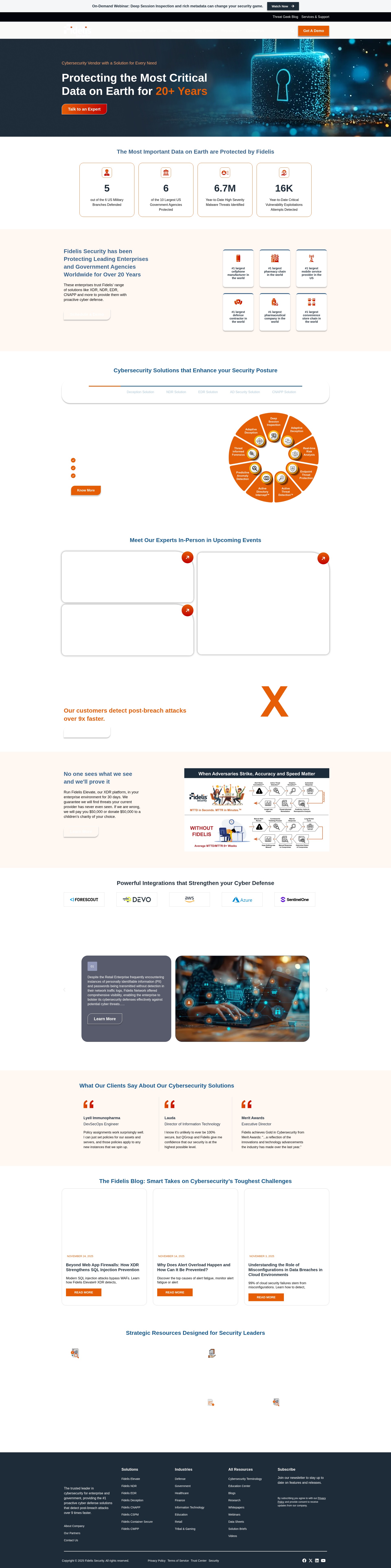 Screenshot of fidelissecurity.com