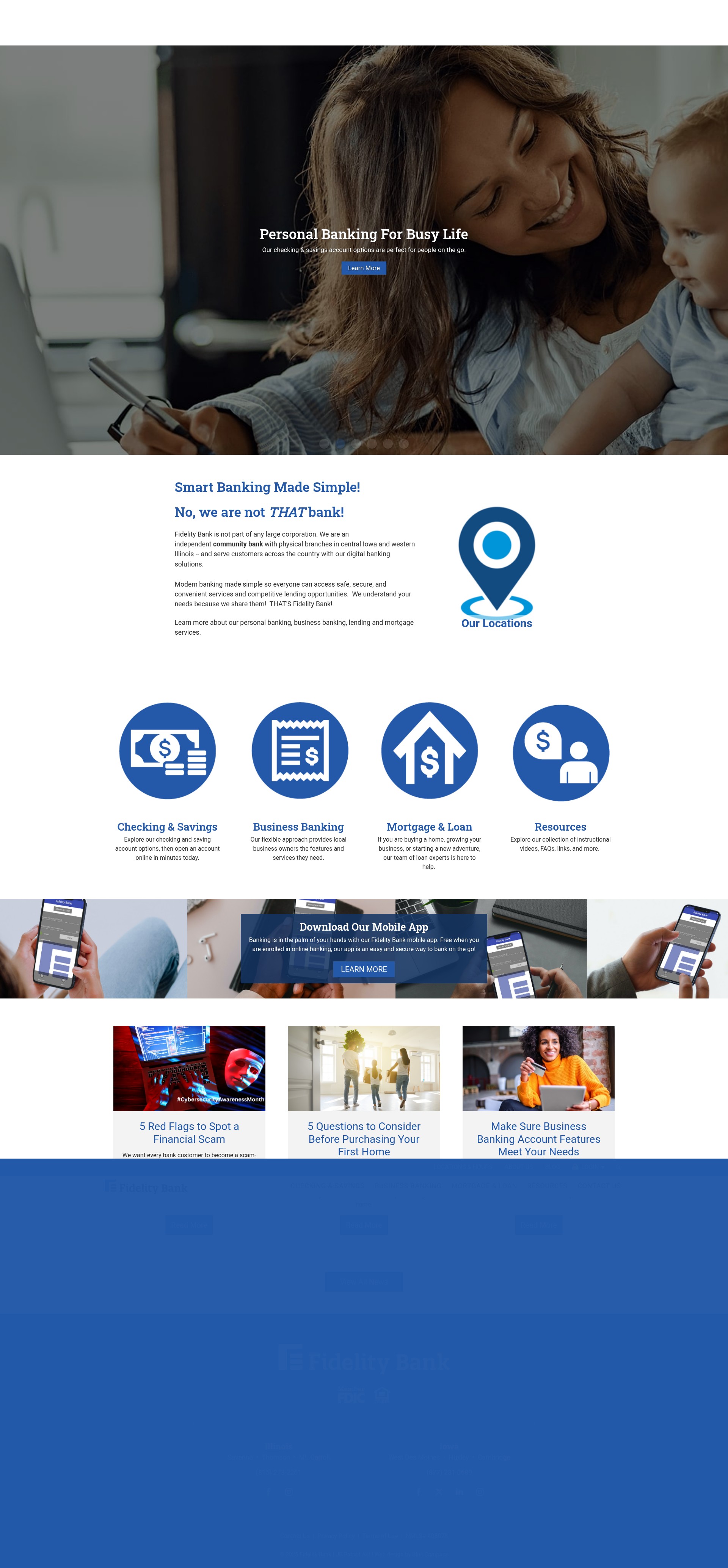 Screenshot of fidelity-bank.com