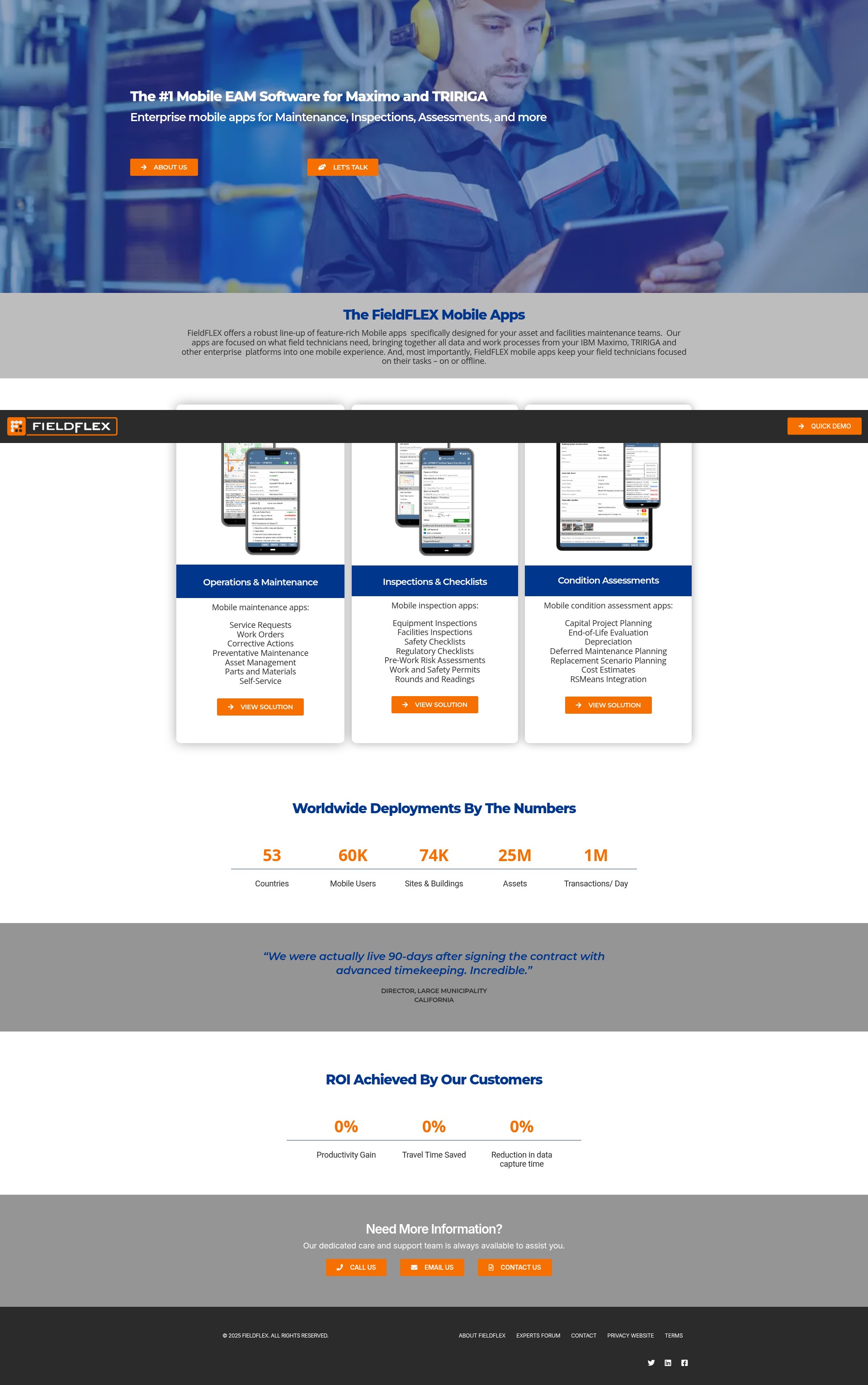 Screenshot of fieldflex.com