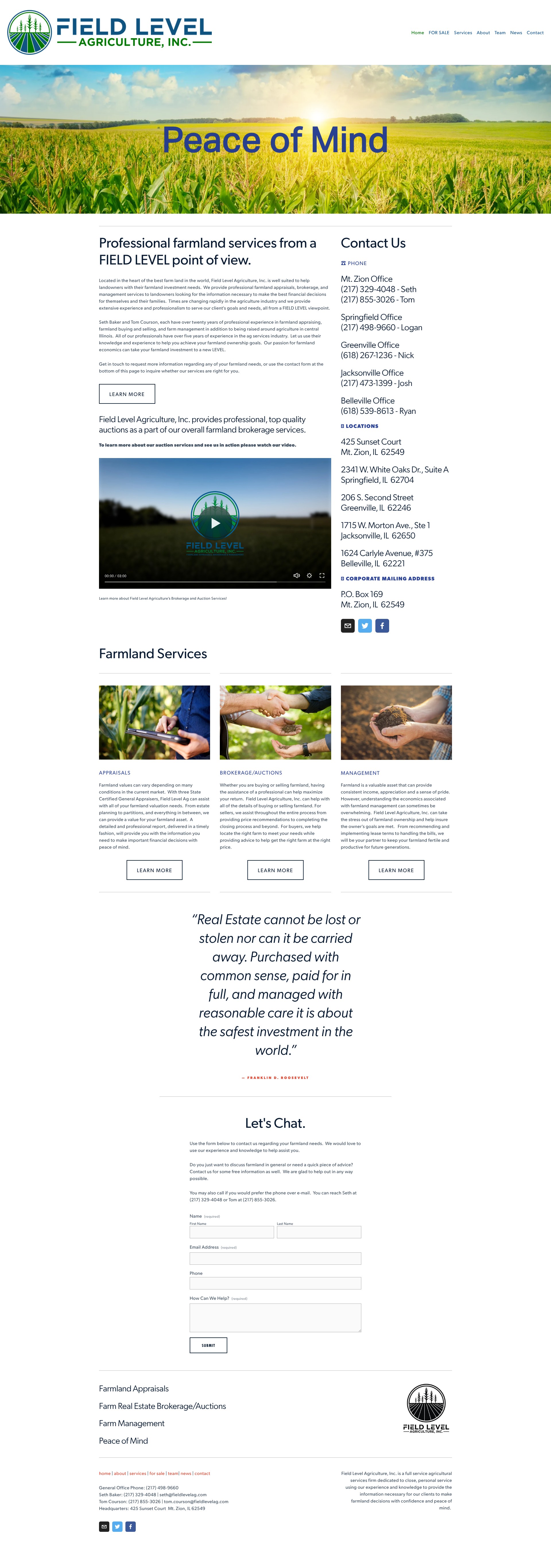 Screenshot of fieldlevelag.com