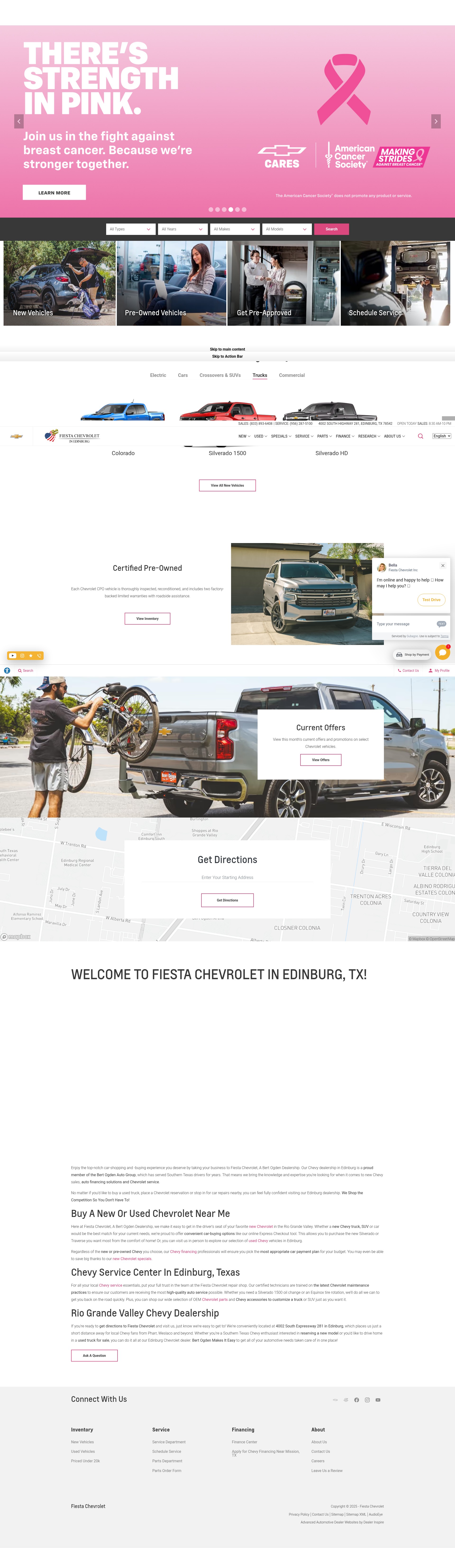 Screenshot of fiestachevy.com