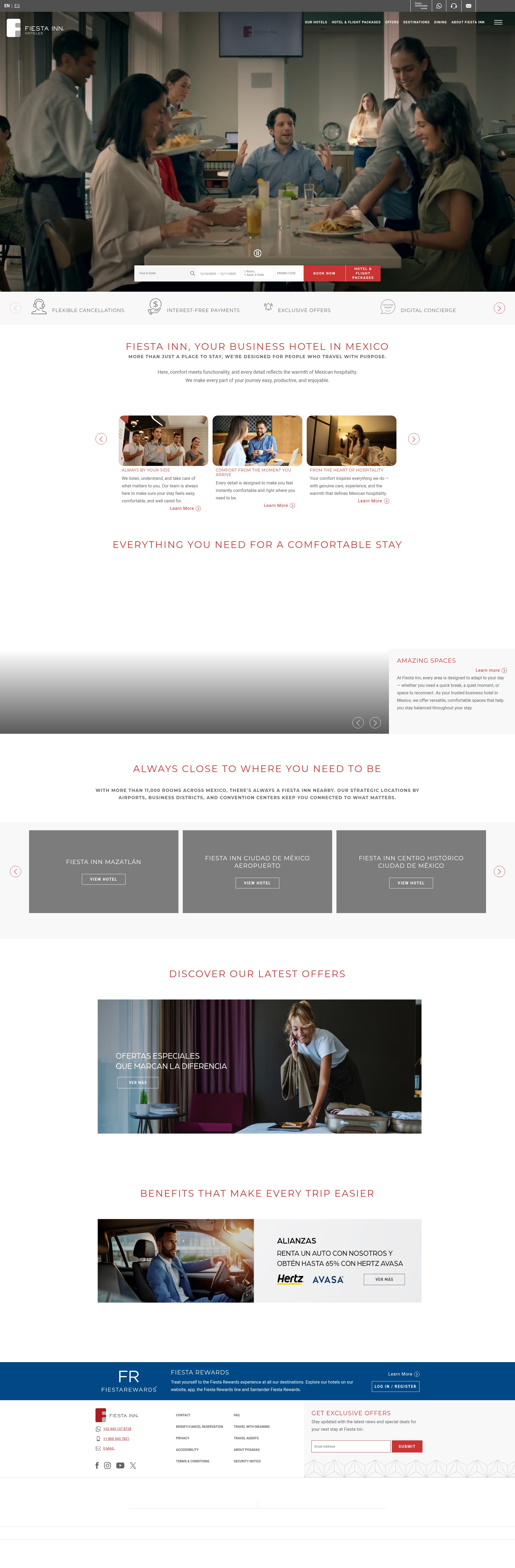 Screenshot of fiestainn.com