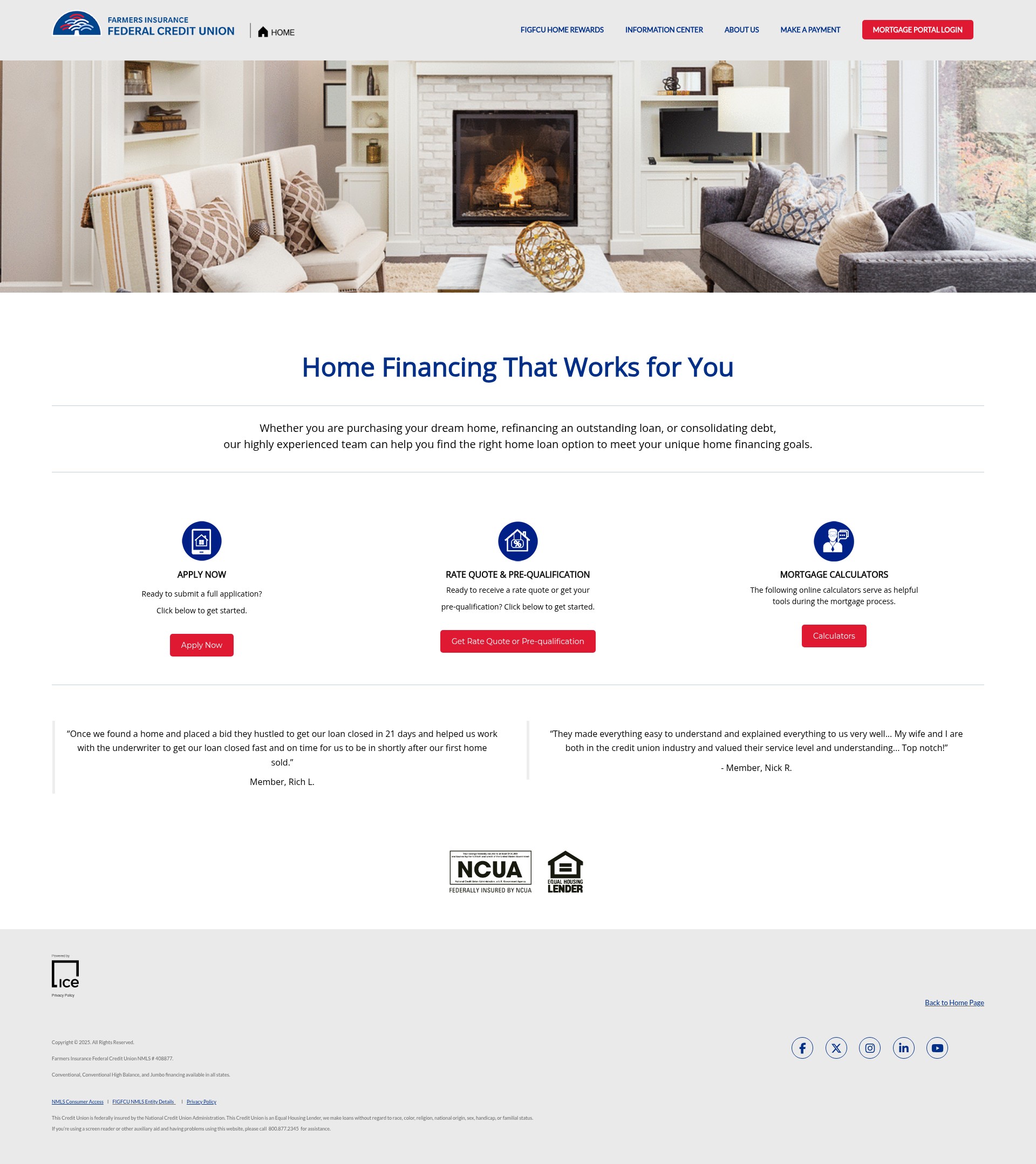 Screenshot of figfcu.mymortgage-online.com