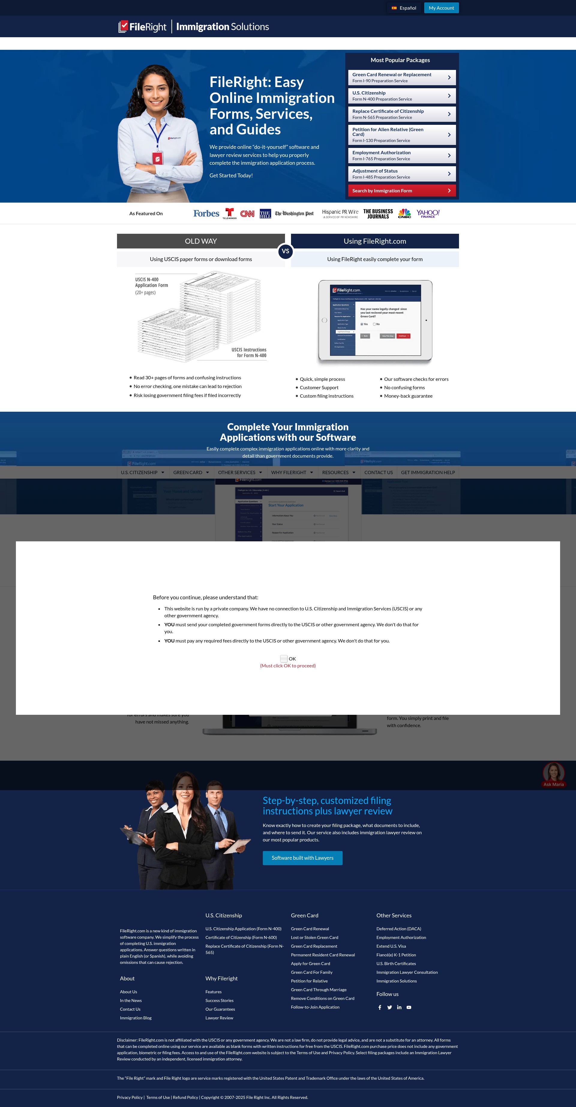Screenshot of fileright.com