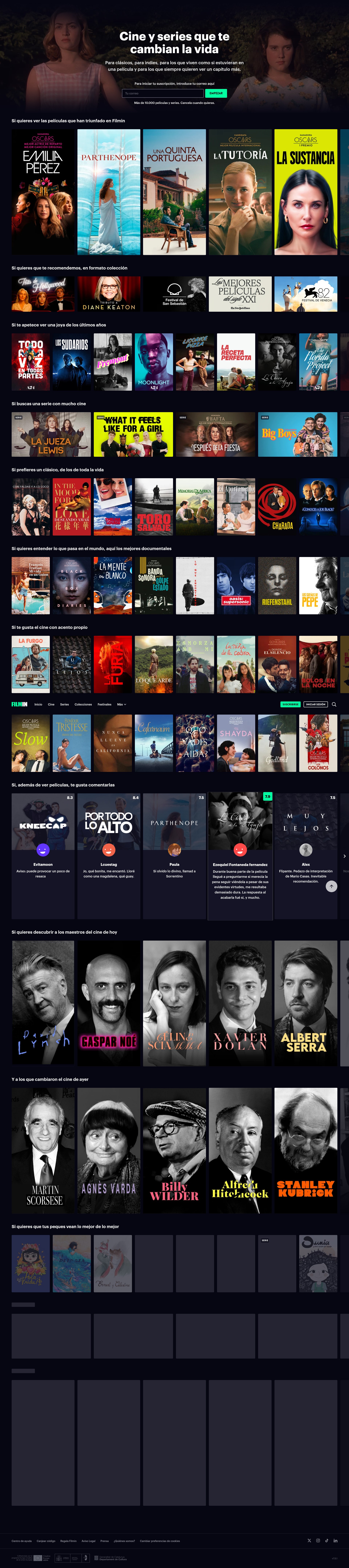 Screenshot of filmin.es