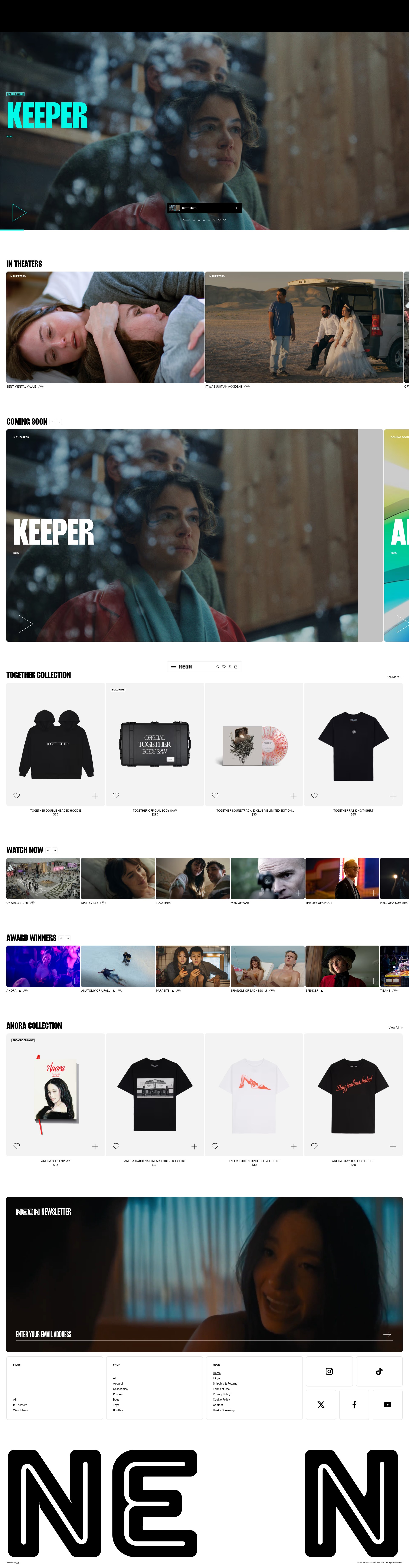 Screenshot of films.neonrated.com