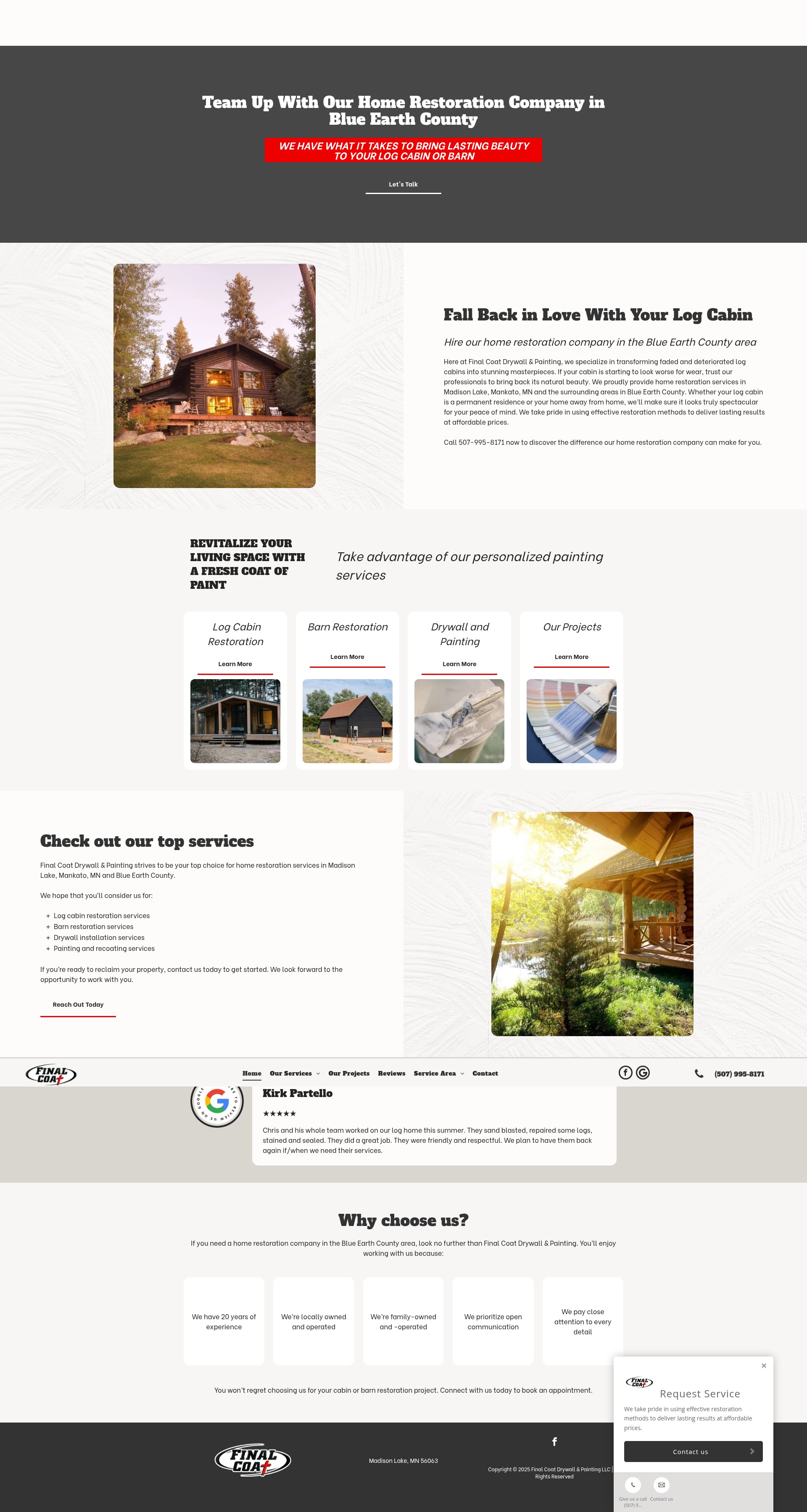 Screenshot of finalcoatloghomes.com
