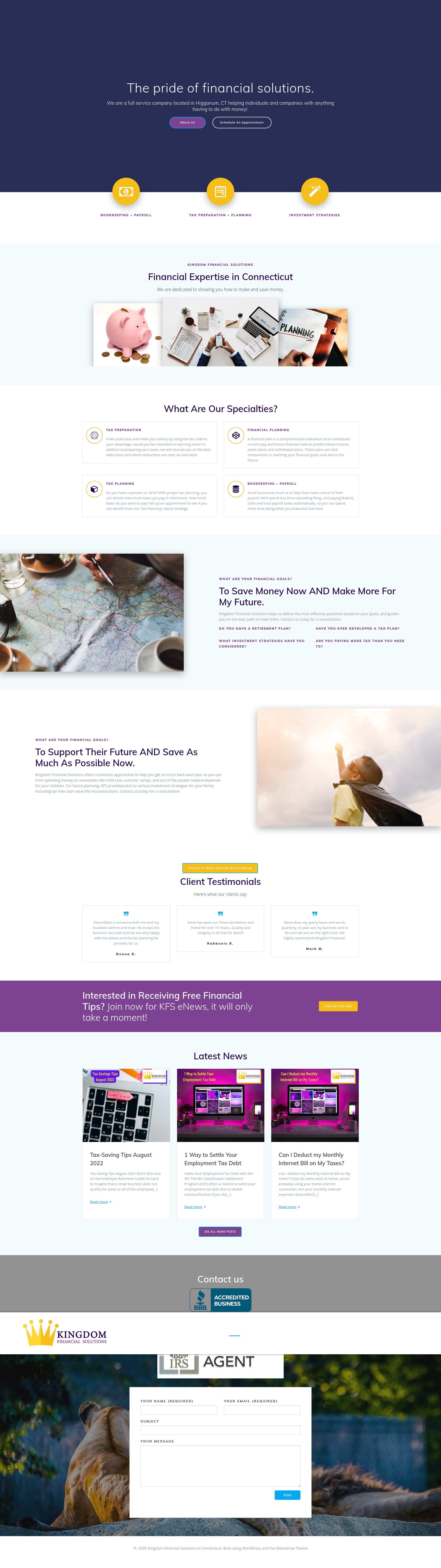 Screenshot of financialsolutionsct.com