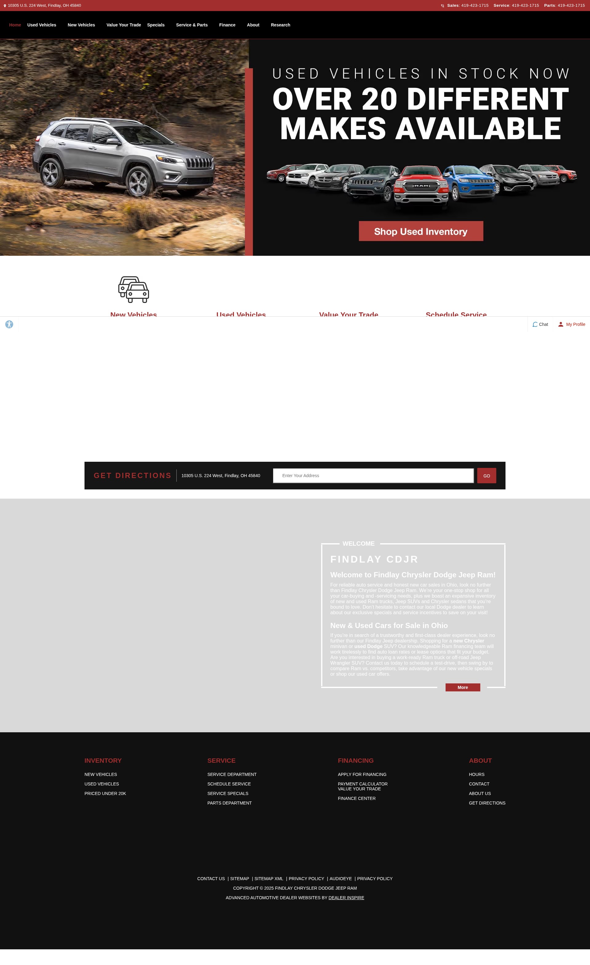 Screenshot of findlaychrysler.com