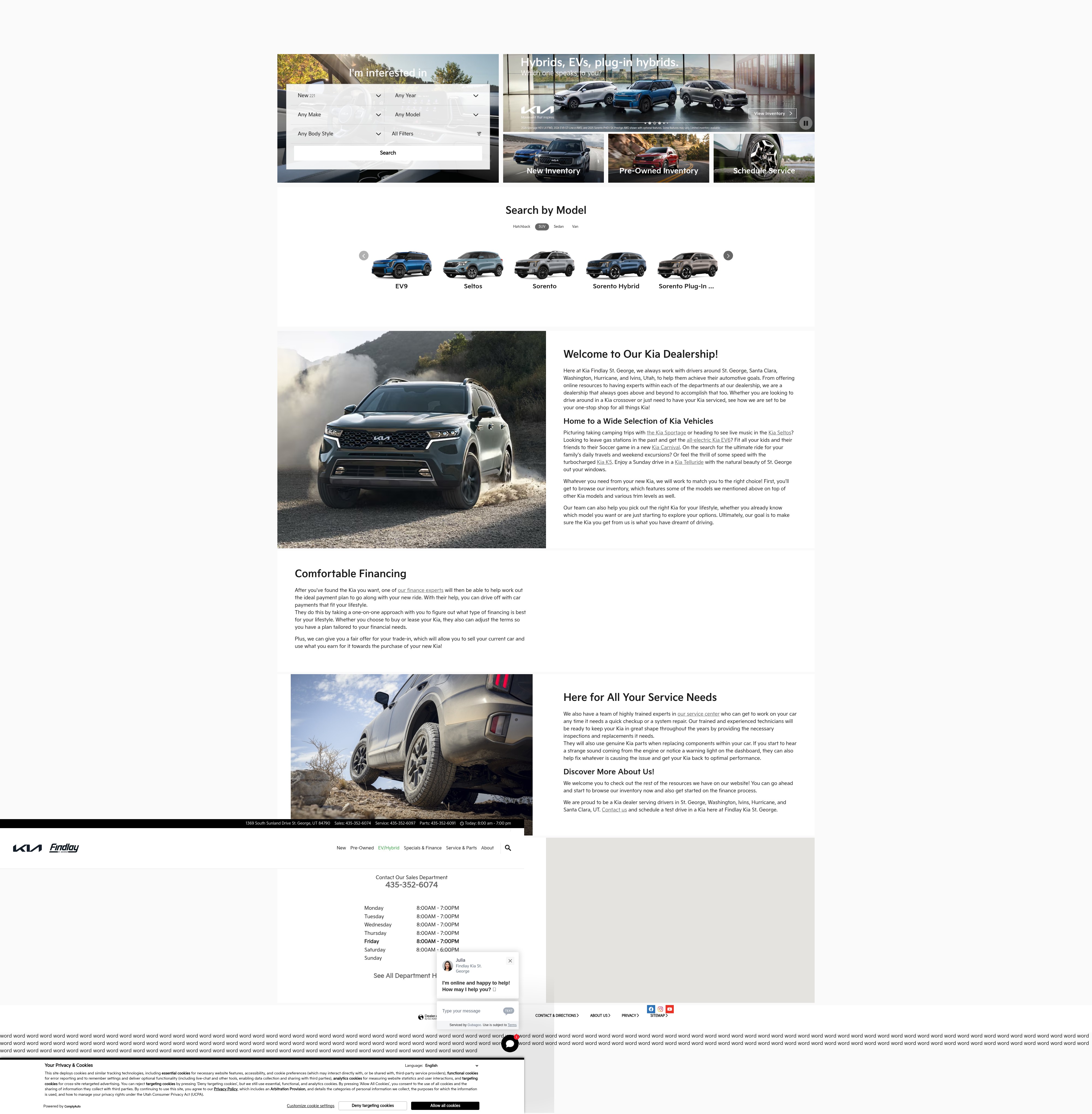 Screenshot of findlaykiastgeorge.com