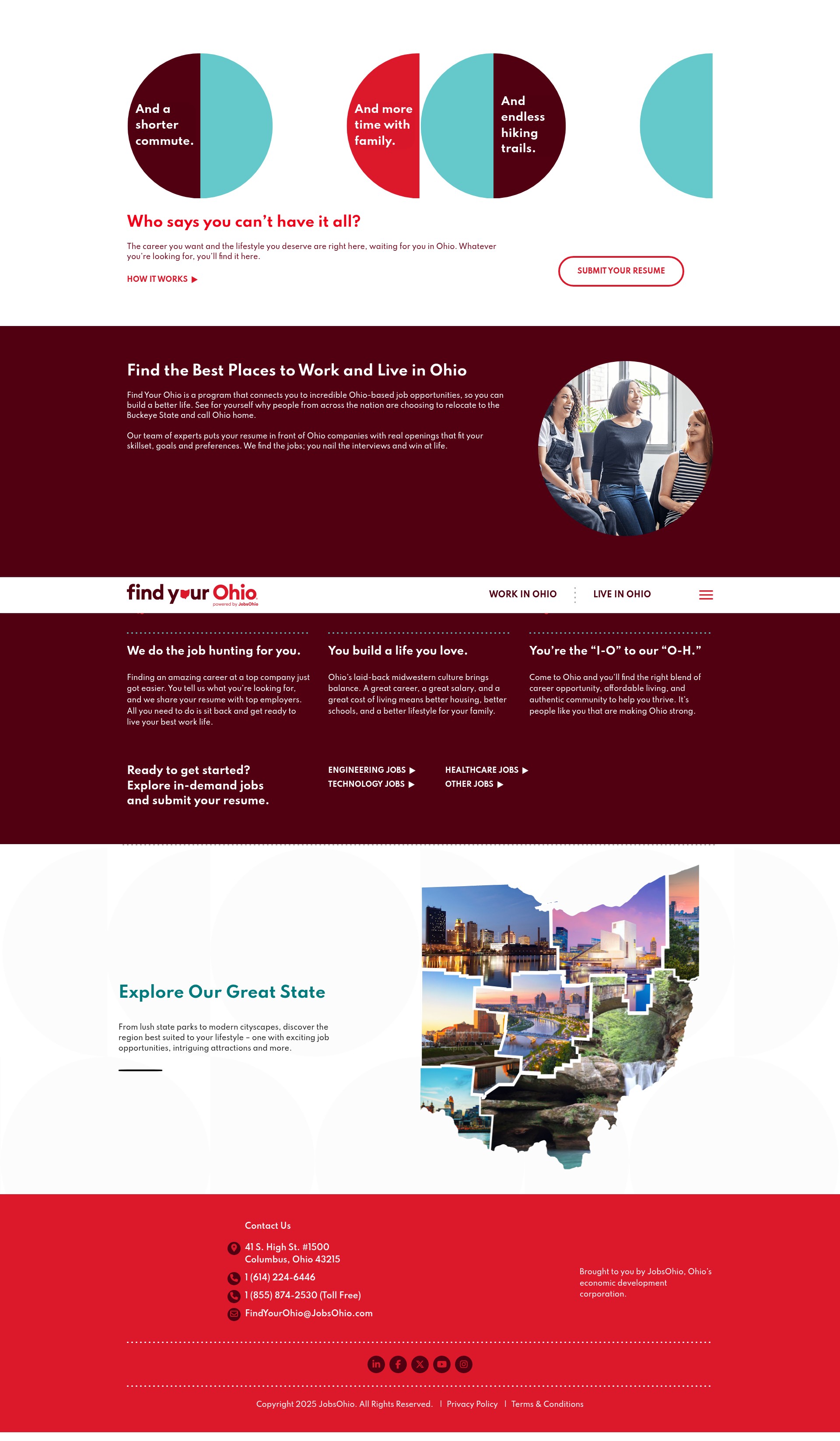 Screenshot of findyourohio.com