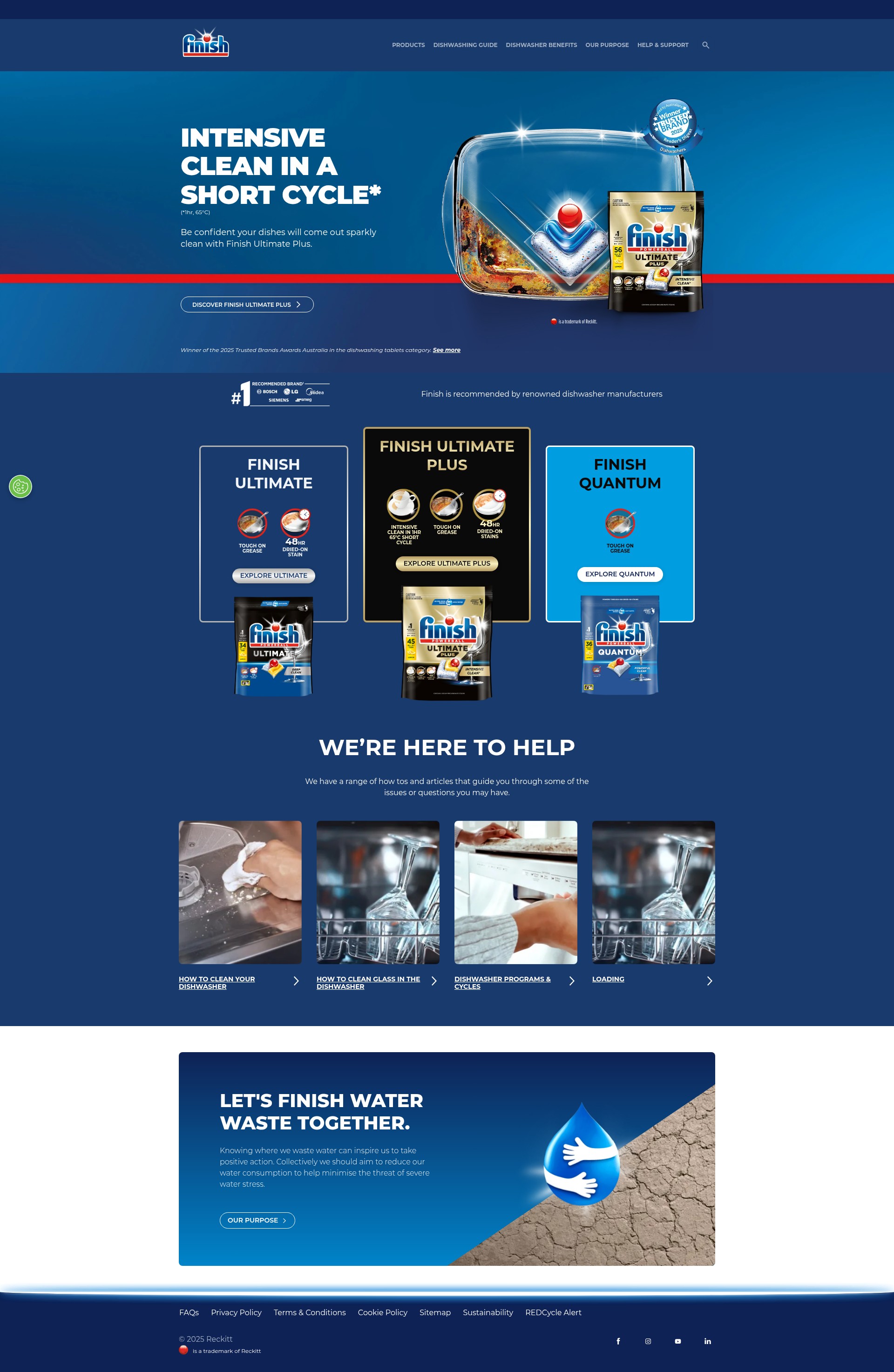 Screenshot of finishinfo.com.au