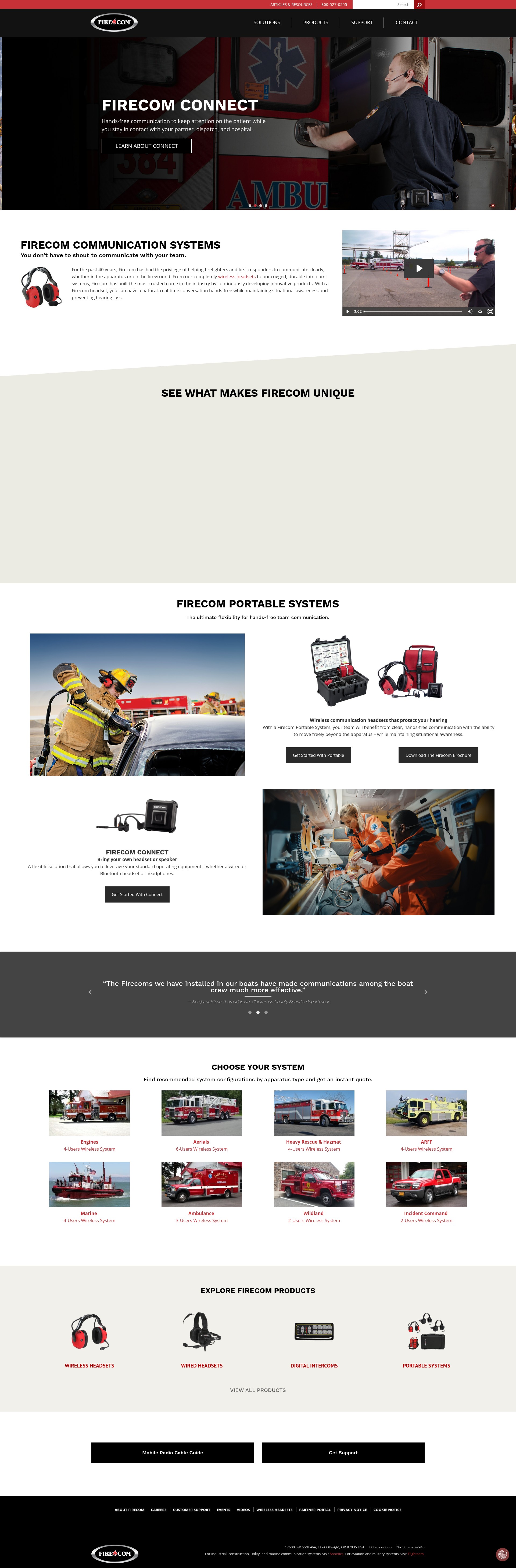 Screenshot of firecom.com
