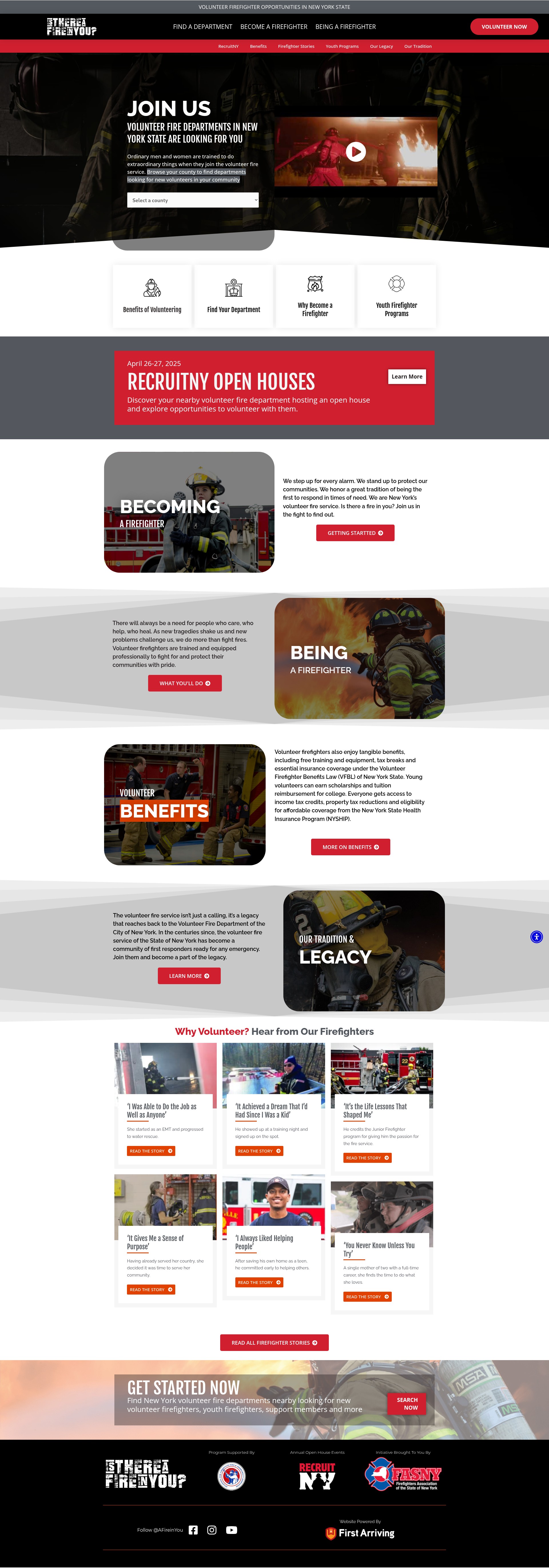 Screenshot of fireinyou.org