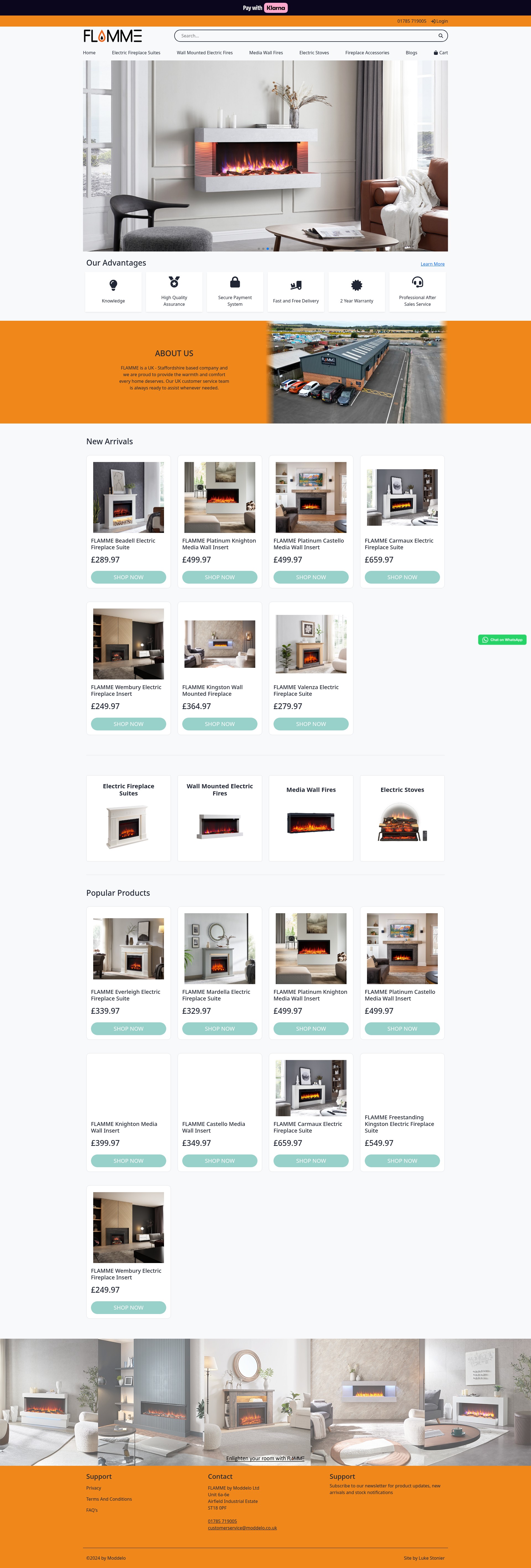 Screenshot of fireplaceshops.com