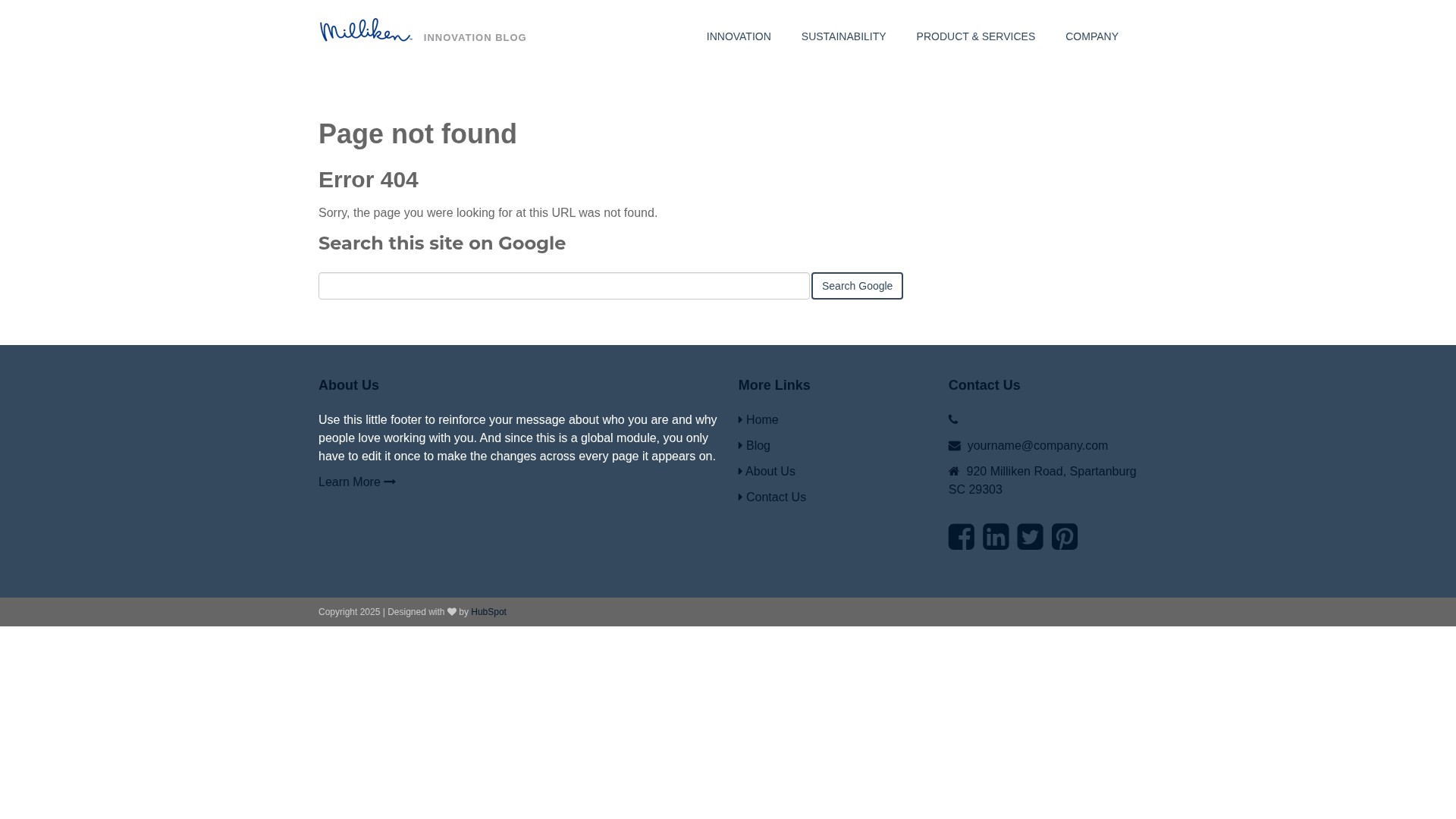 Screenshot of fireservice.milliken.com