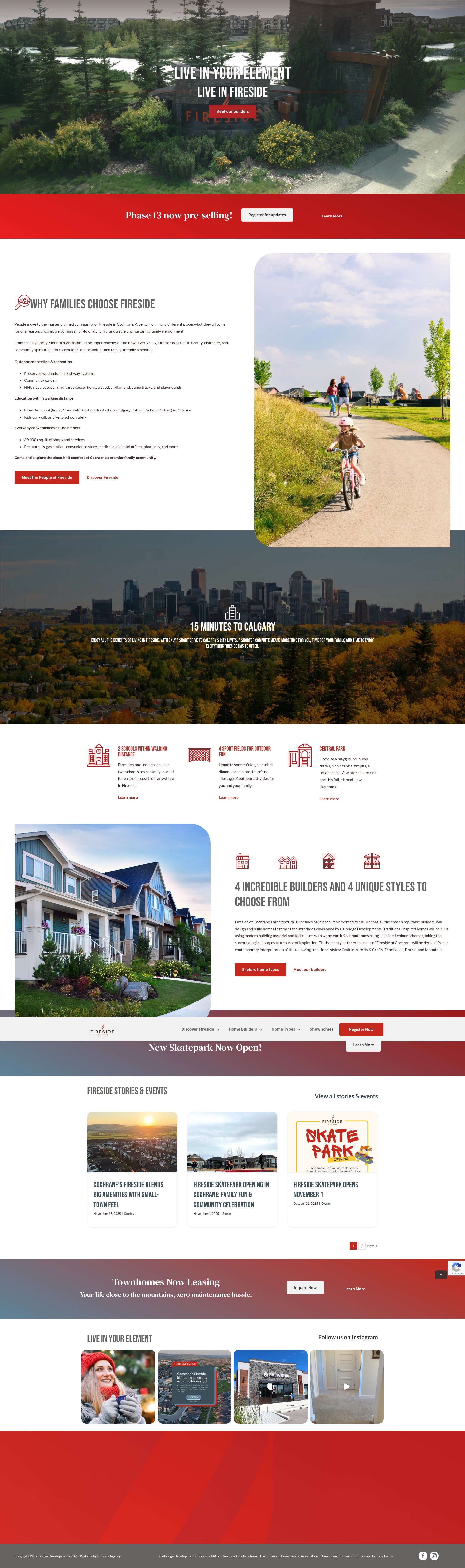 Screenshot of firesidecochrane.com