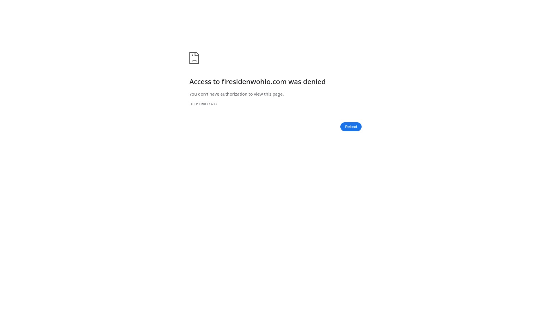 Screenshot of firesidenwohio.com