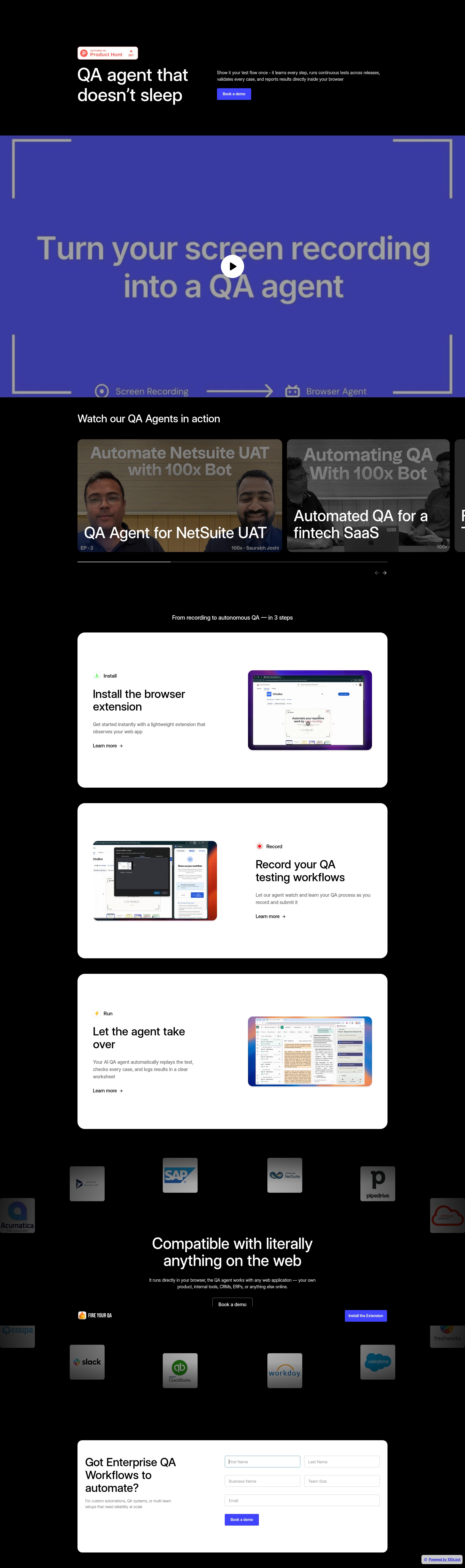 Screenshot of fireyourqa.today