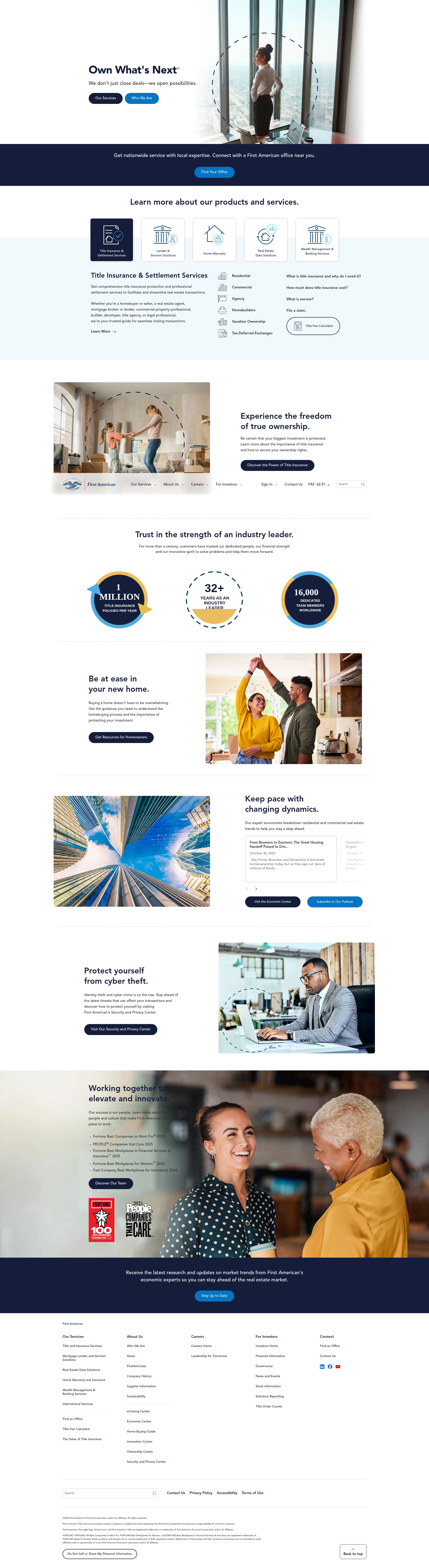 Screenshot of firstam.com