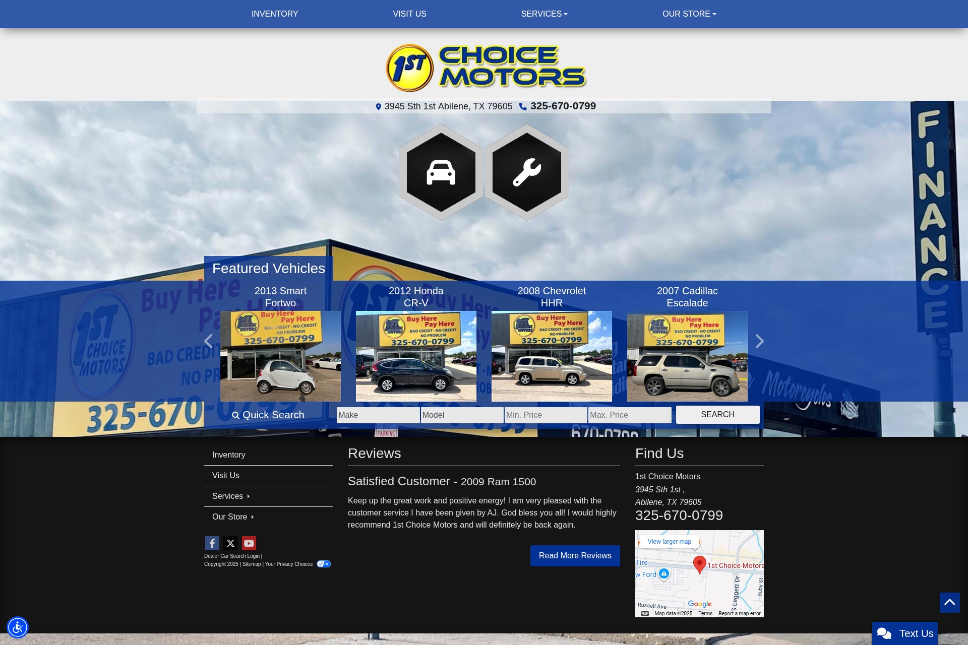 Screenshot of firstchoicemotors.net