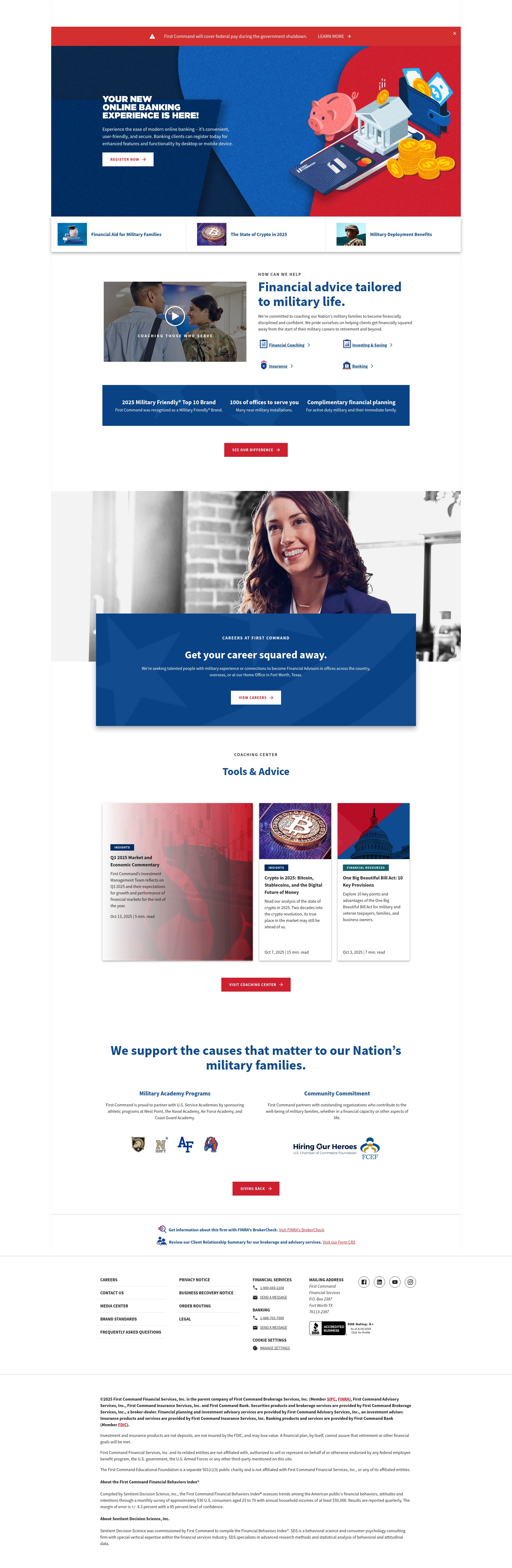 Screenshot of firstcommand.com