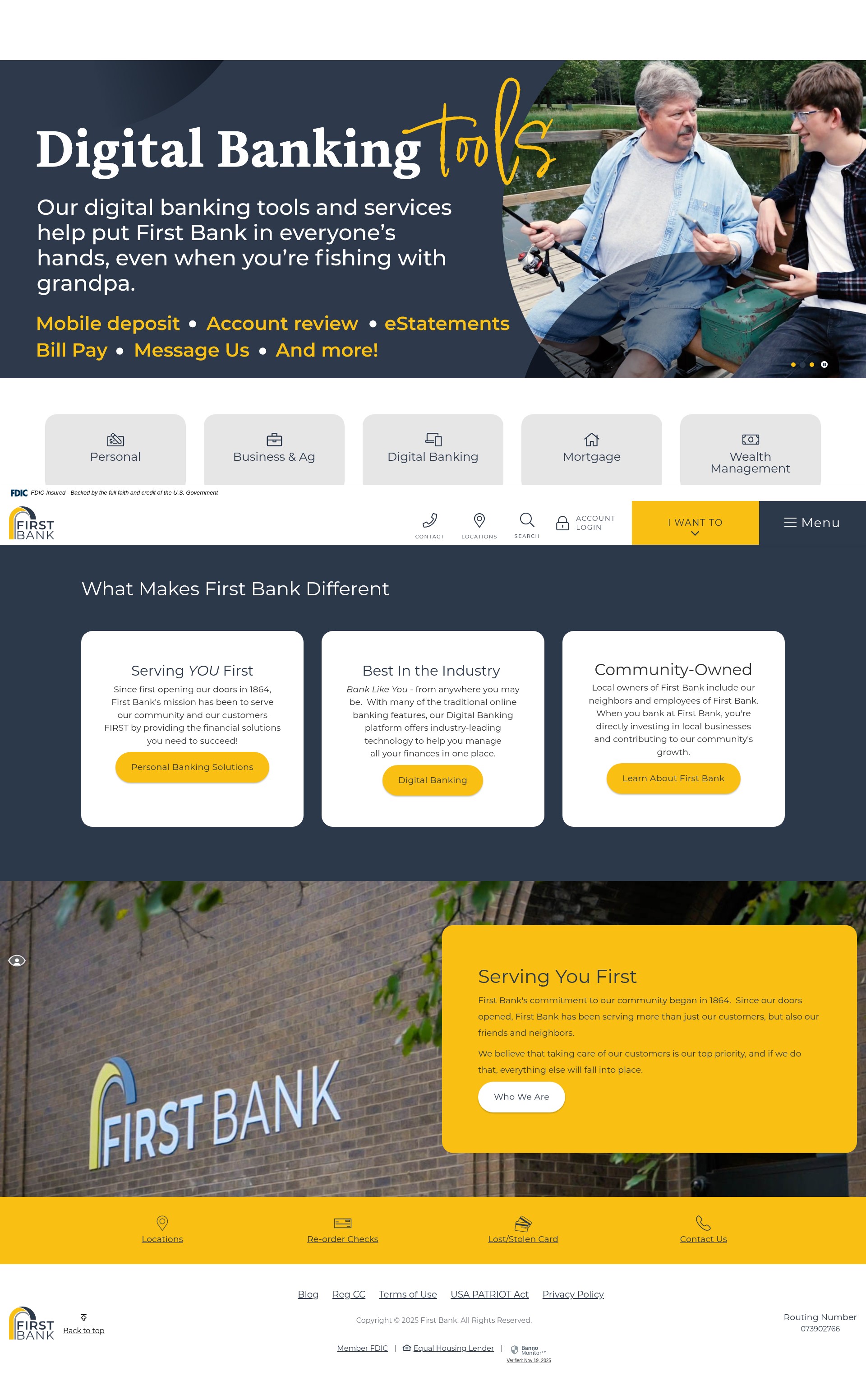 Screenshot of firstiowa.bank