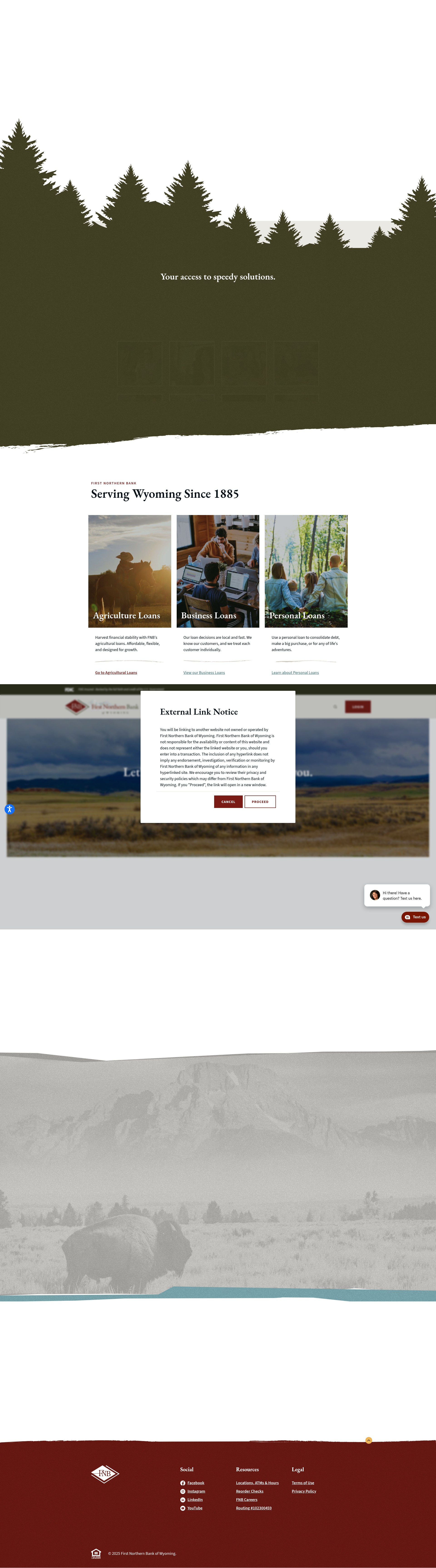 Screenshot of firstnorthern.bank