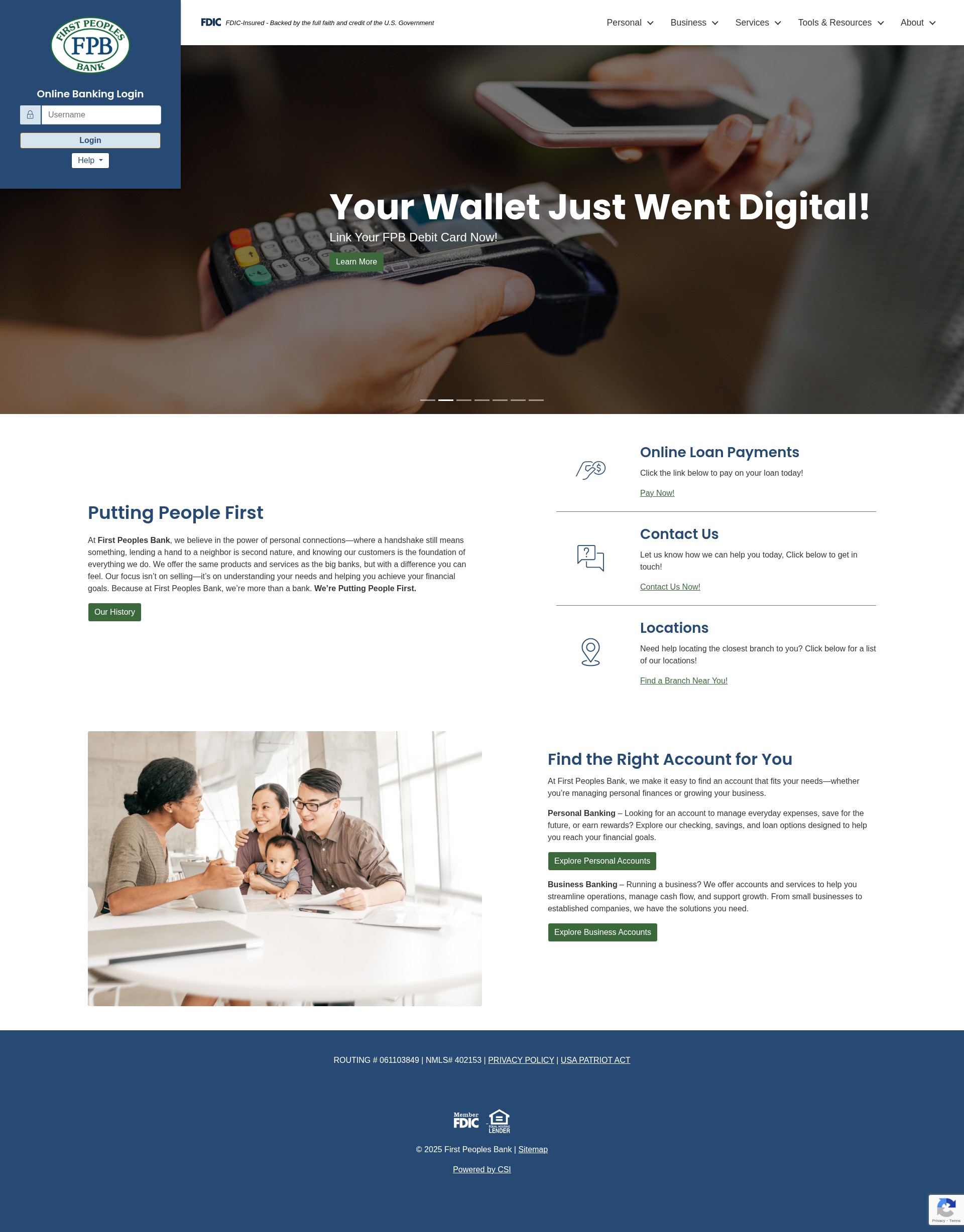 Screenshot of firstpeoplesbank.com