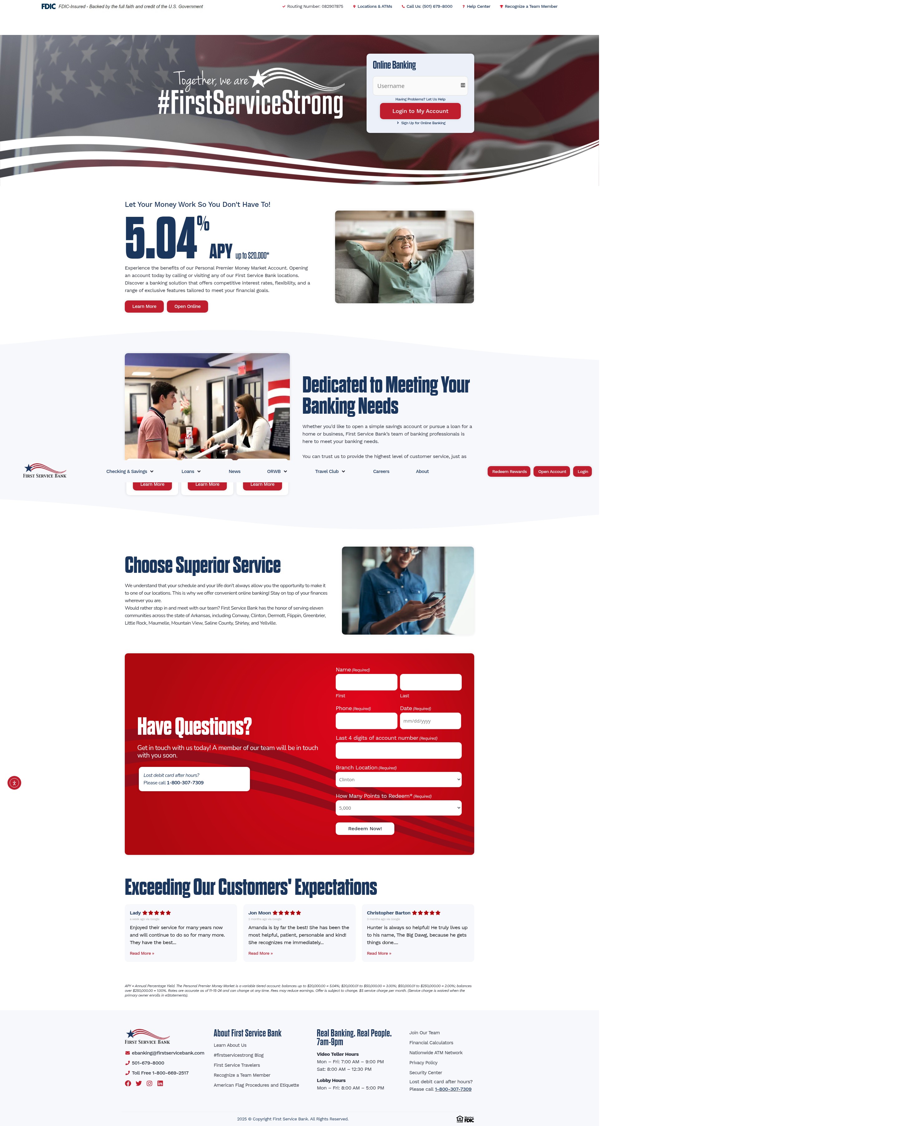 Screenshot of firstservicebank.com